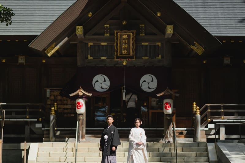旭川神社で『フォトウェディング』を撮影すると♪