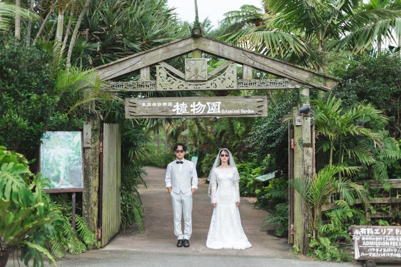 美らヤシパークオキナワ 東南植物楽園で『フォトウェディング』を撮影すると♪
