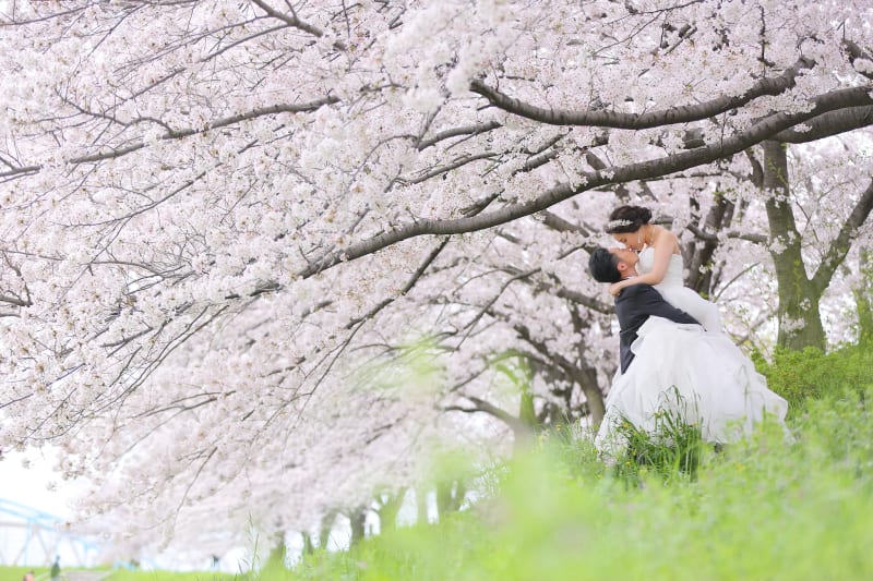 毛馬桜之宮公園で『フォトウェディング』を撮影すると♪