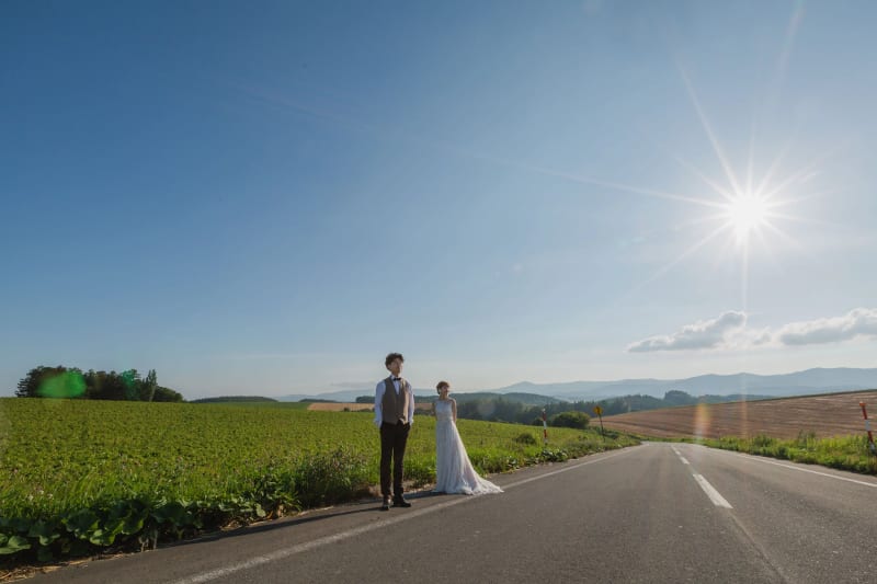 パッチワークの路で『フォトウェディング』を撮影すると♪