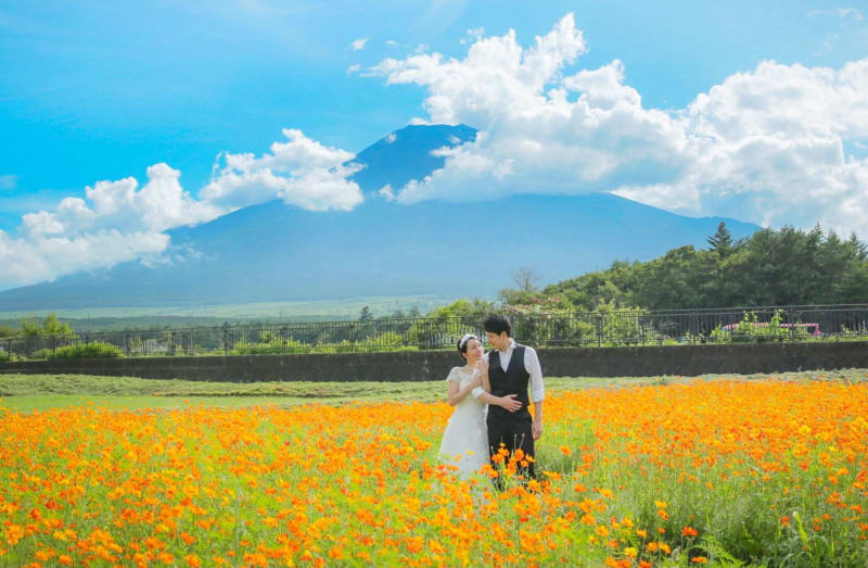 『スタジオAQUA 富士店』山中湖 花の都公園にて撮影