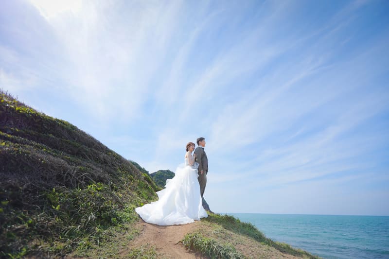 糸島で『フォトウェディング』を撮影すると♪