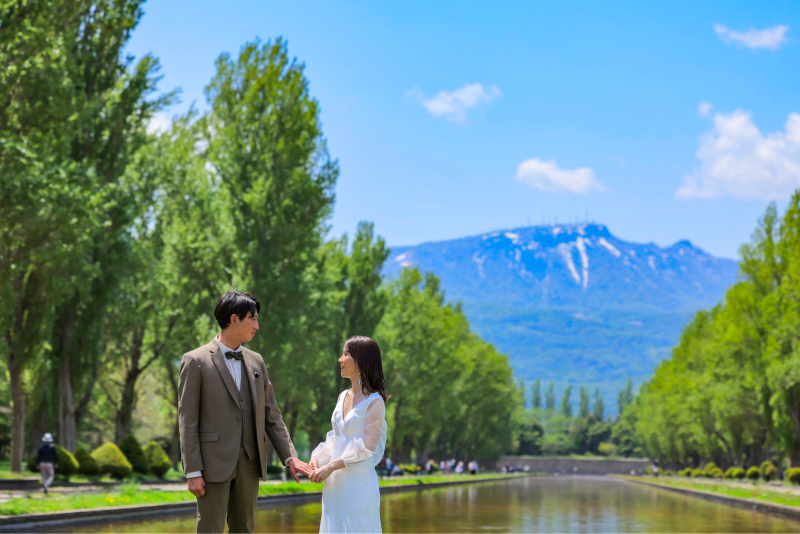 前田森林公園で『フォトウェディング』を撮影すると♪