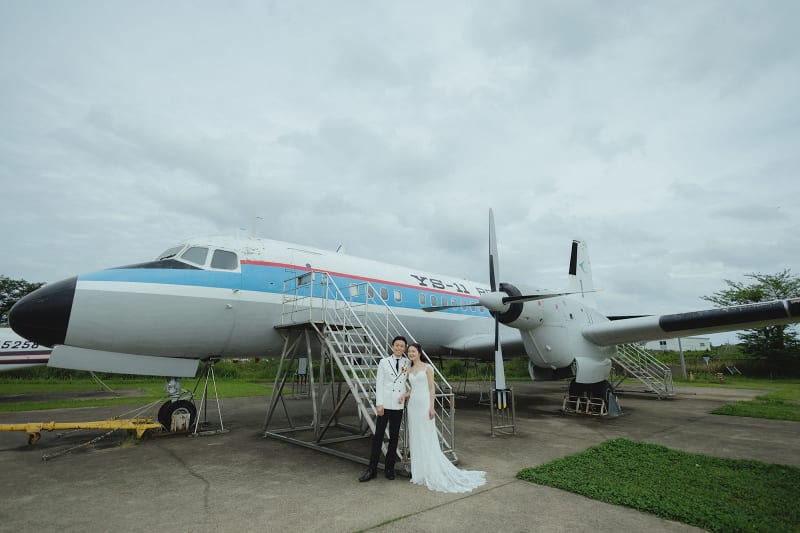 航空科学博物館で『フォトウェディング』を撮影すると♪