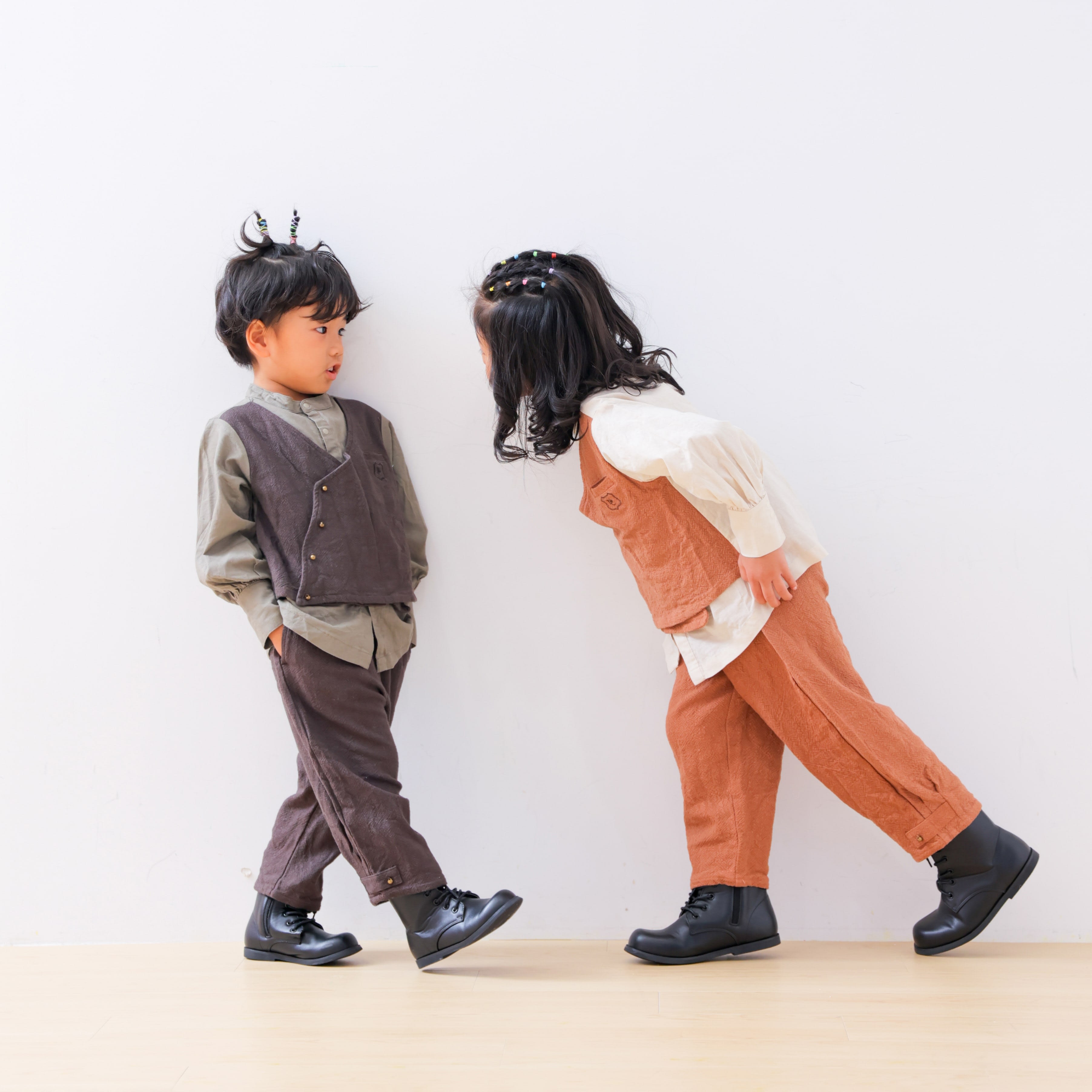 兄弟写真　リンクコーデ　記念写真