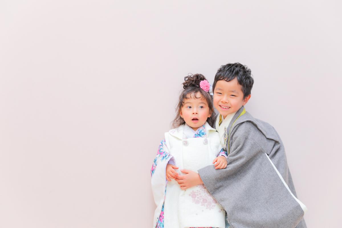 七五三　兄弟撮影　キッズ写真　ハピスタ