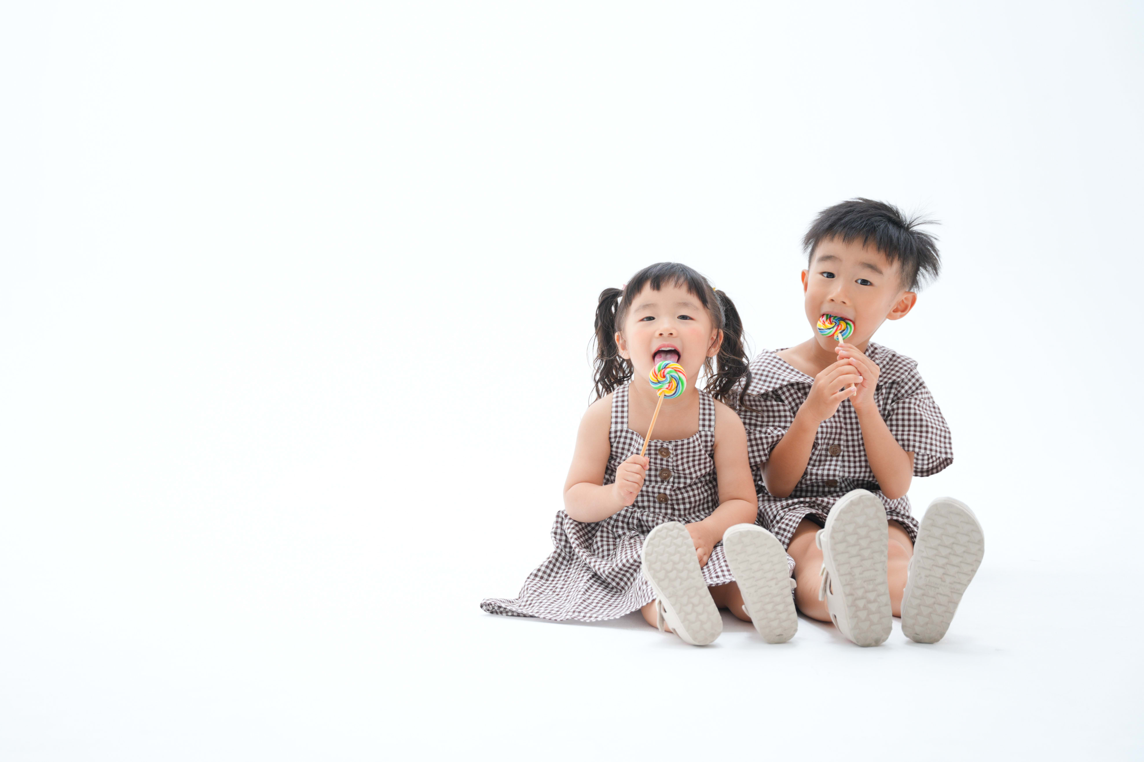 七五三　3歳　女の子　6歳　男の子　兄弟