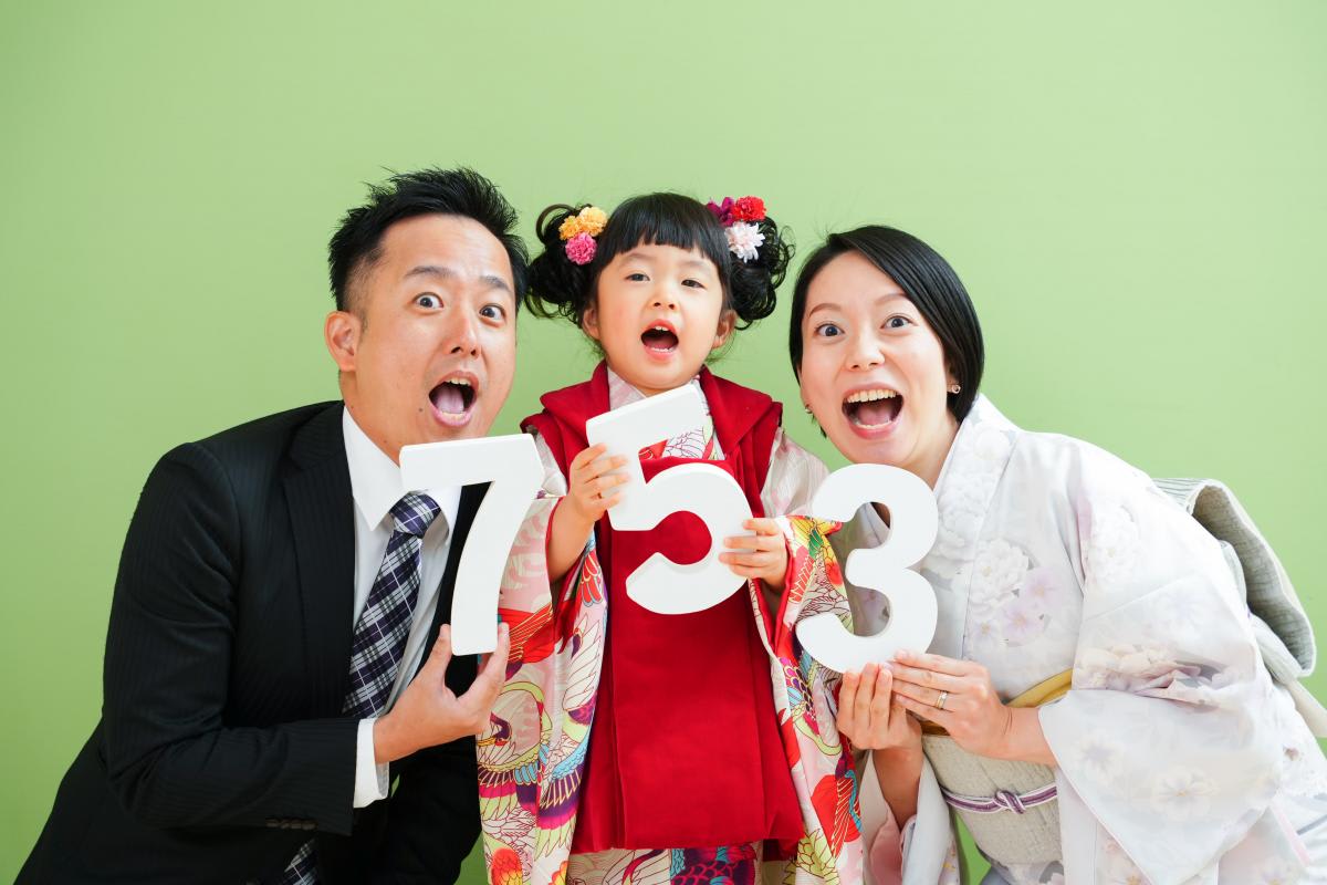 七五三　記念写真　ファミリーフォト　家族写真　キッズフォトハウス　HAPISTA