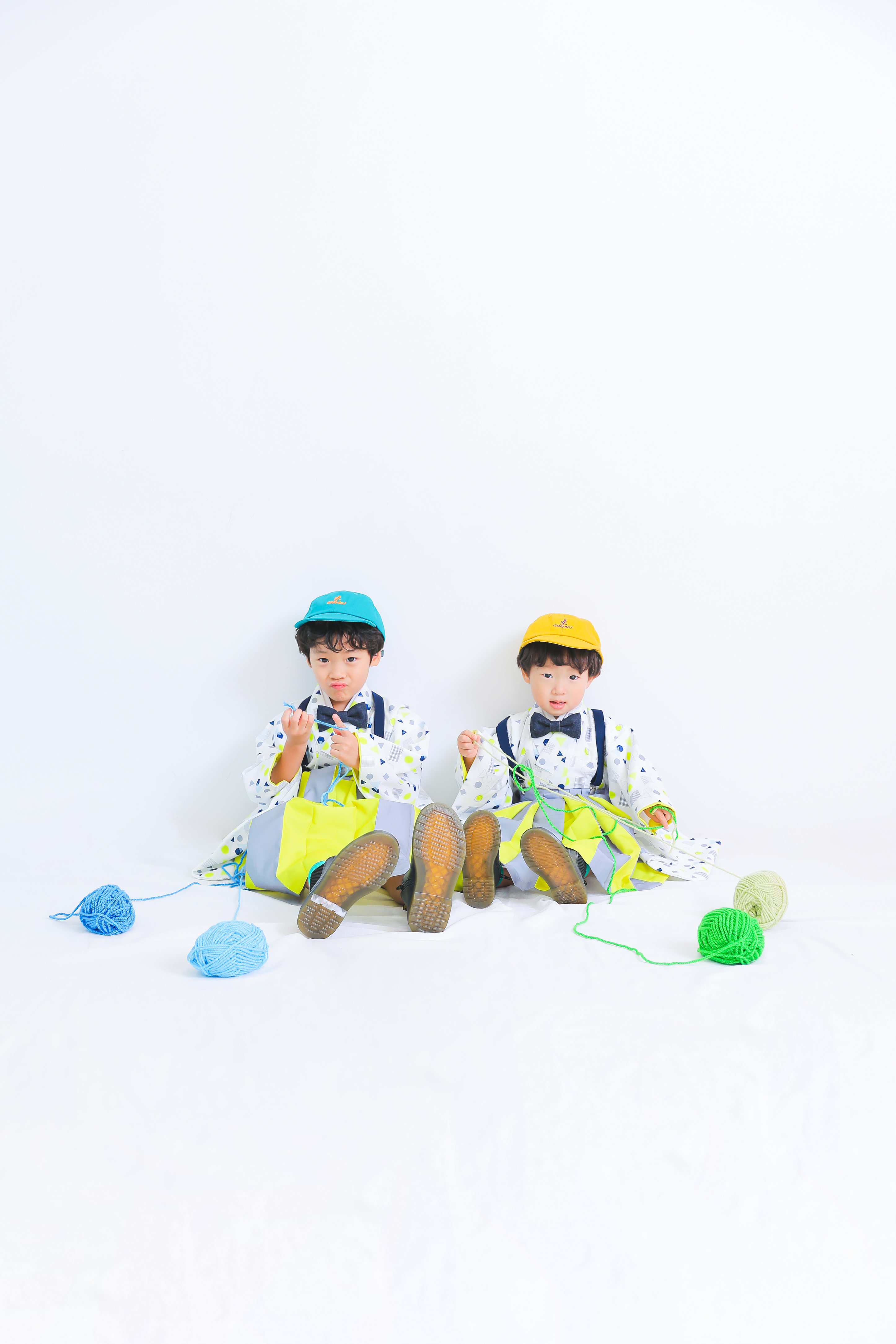 七五三　兄弟　5歳　3歳