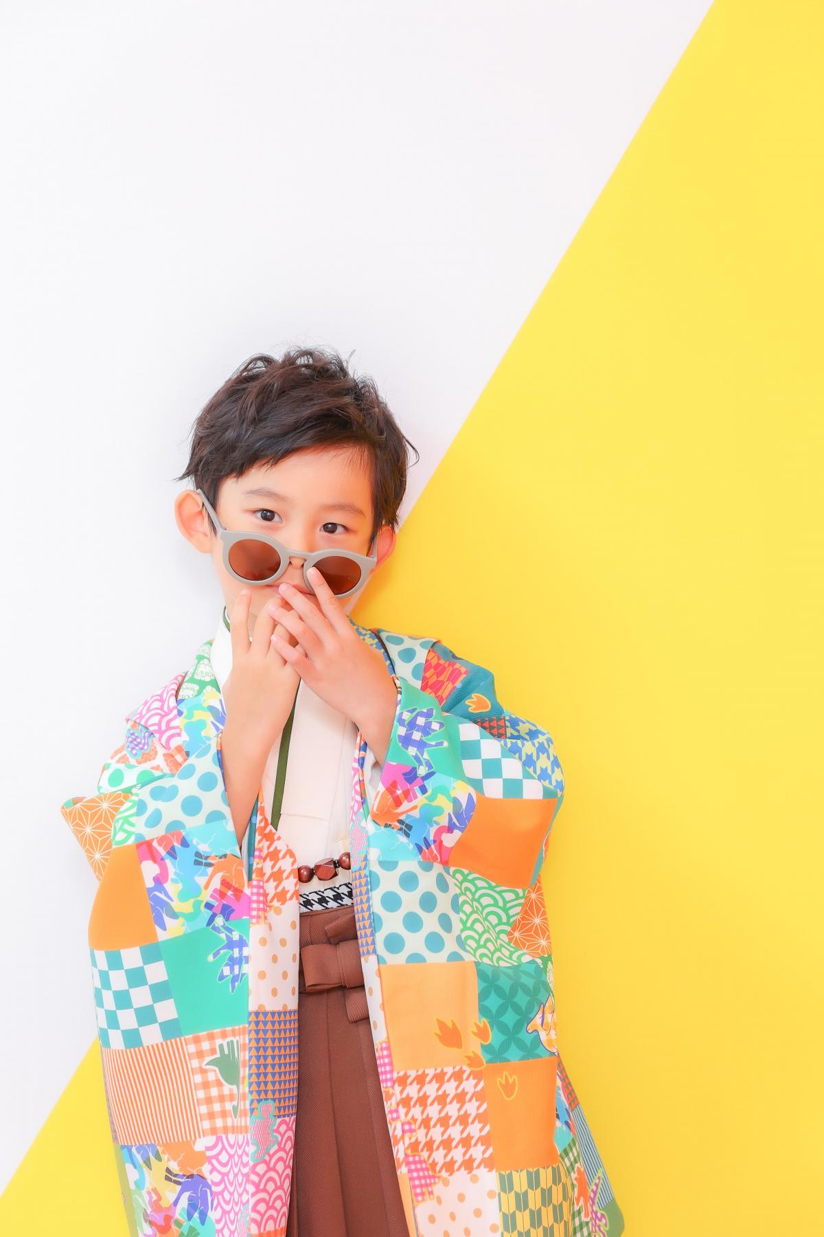 七五三　記念写真　男の子　キッズフォトハウス　HAPISTA