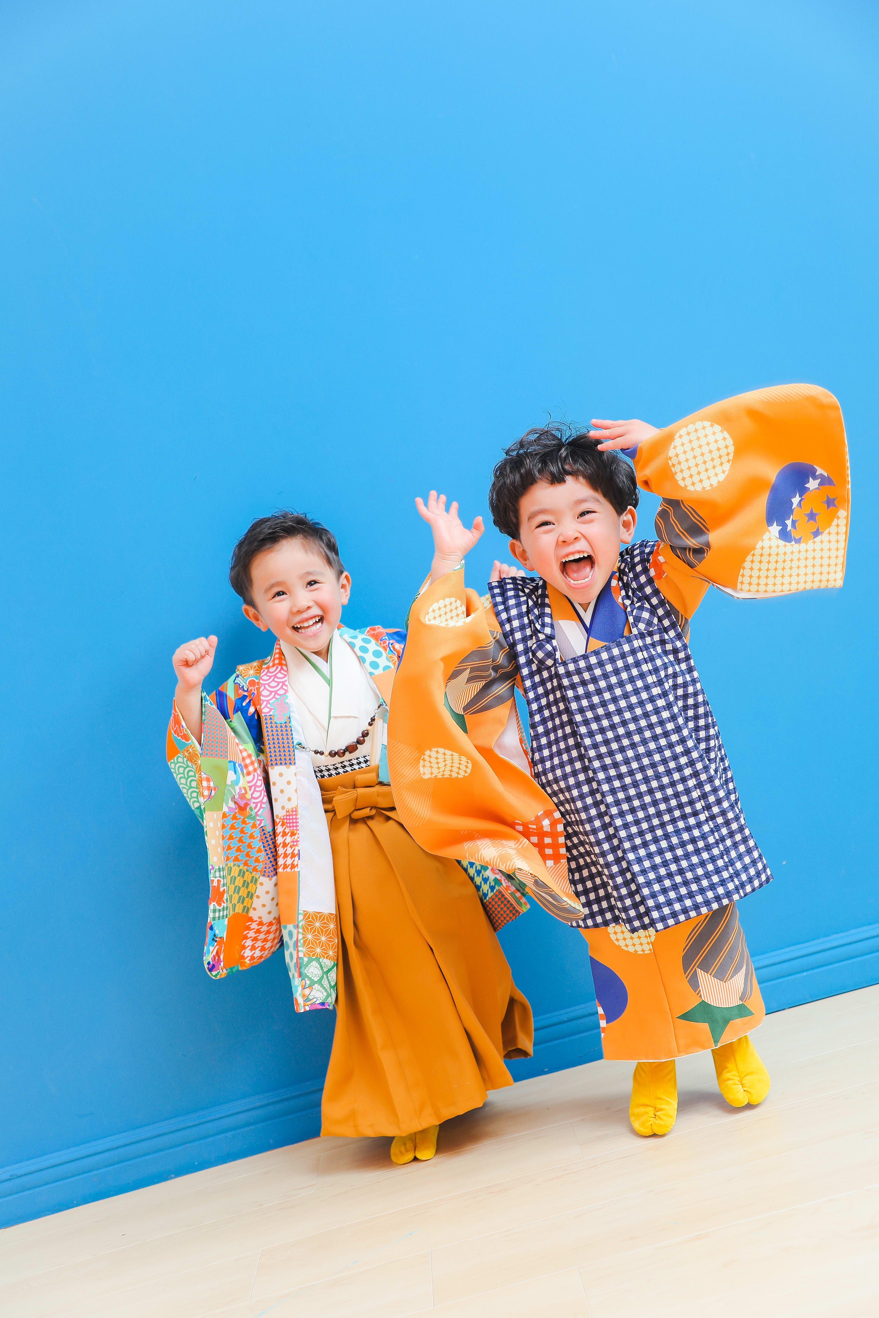 七五三　記念写真　兄弟フォト　キッズフォトハウス　HAPISTA