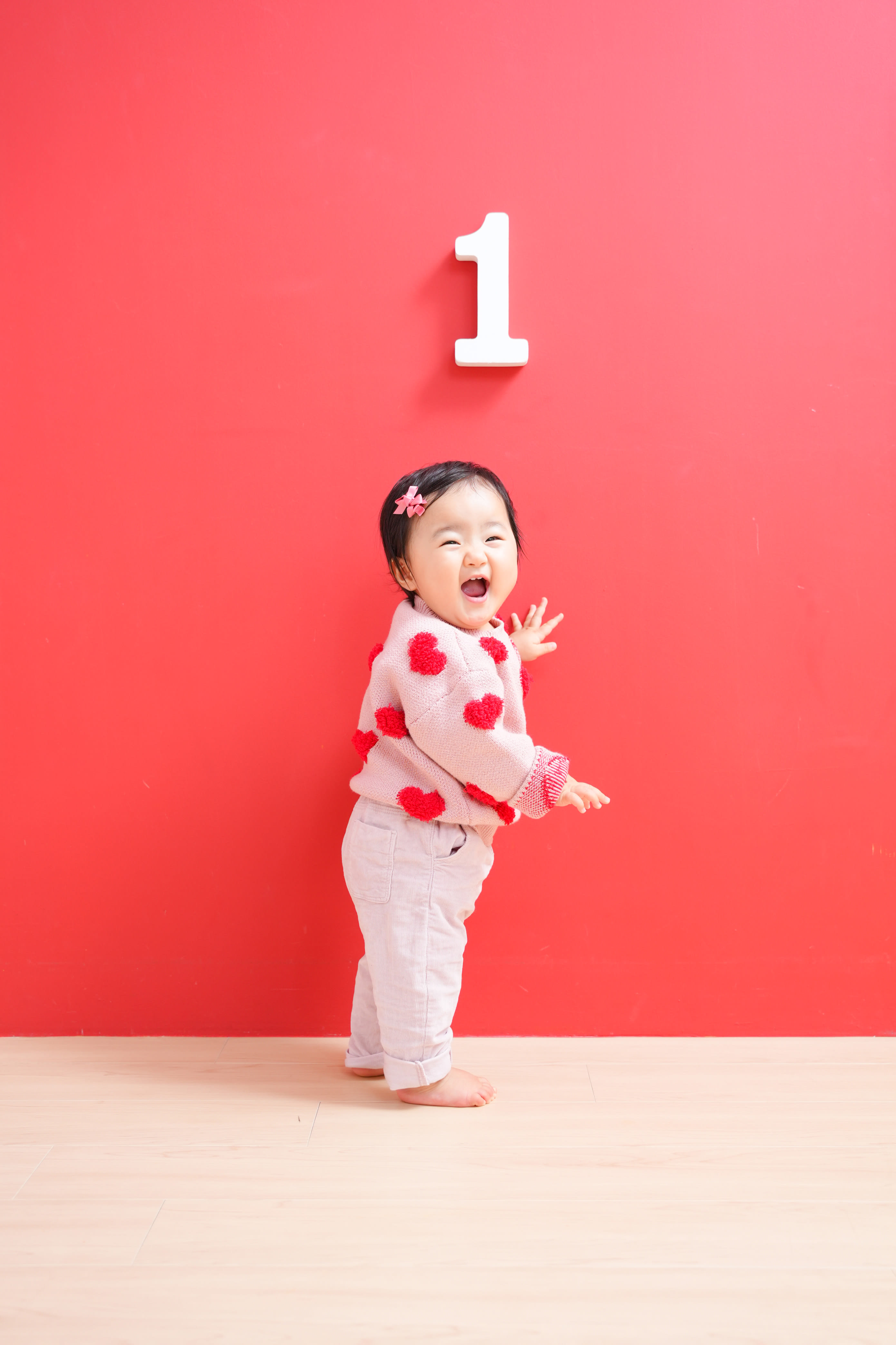 1歳女の子　1歳誕生日