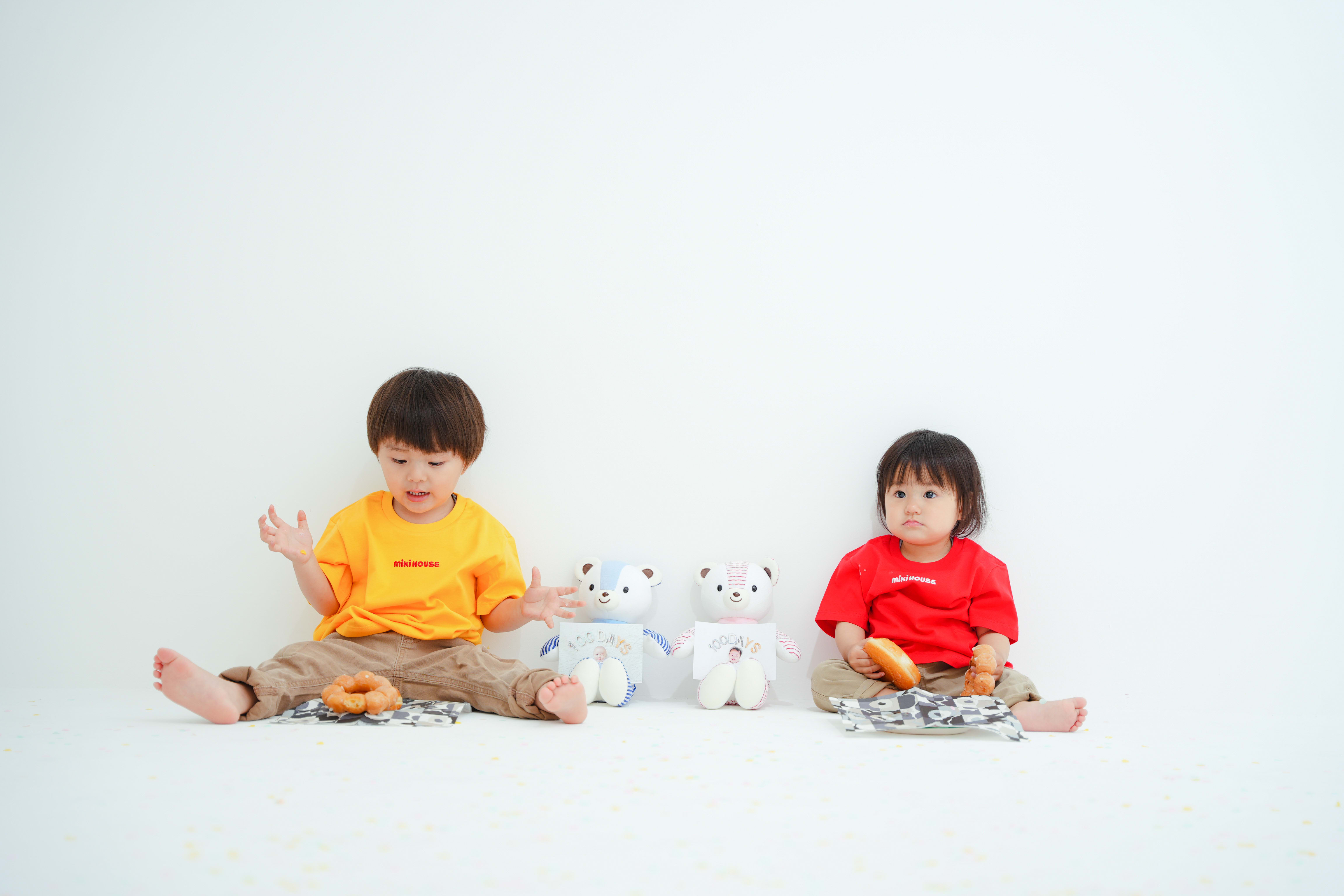 誕生日　誕生日撮影　バースデー　バースデーフォト　バースデー撮影　私服撮影　キッズフォトスタジオ　大阪フォトスタジオ　フォトスタジオ　堺市フォトスタジオ　兄弟　思い出の写真