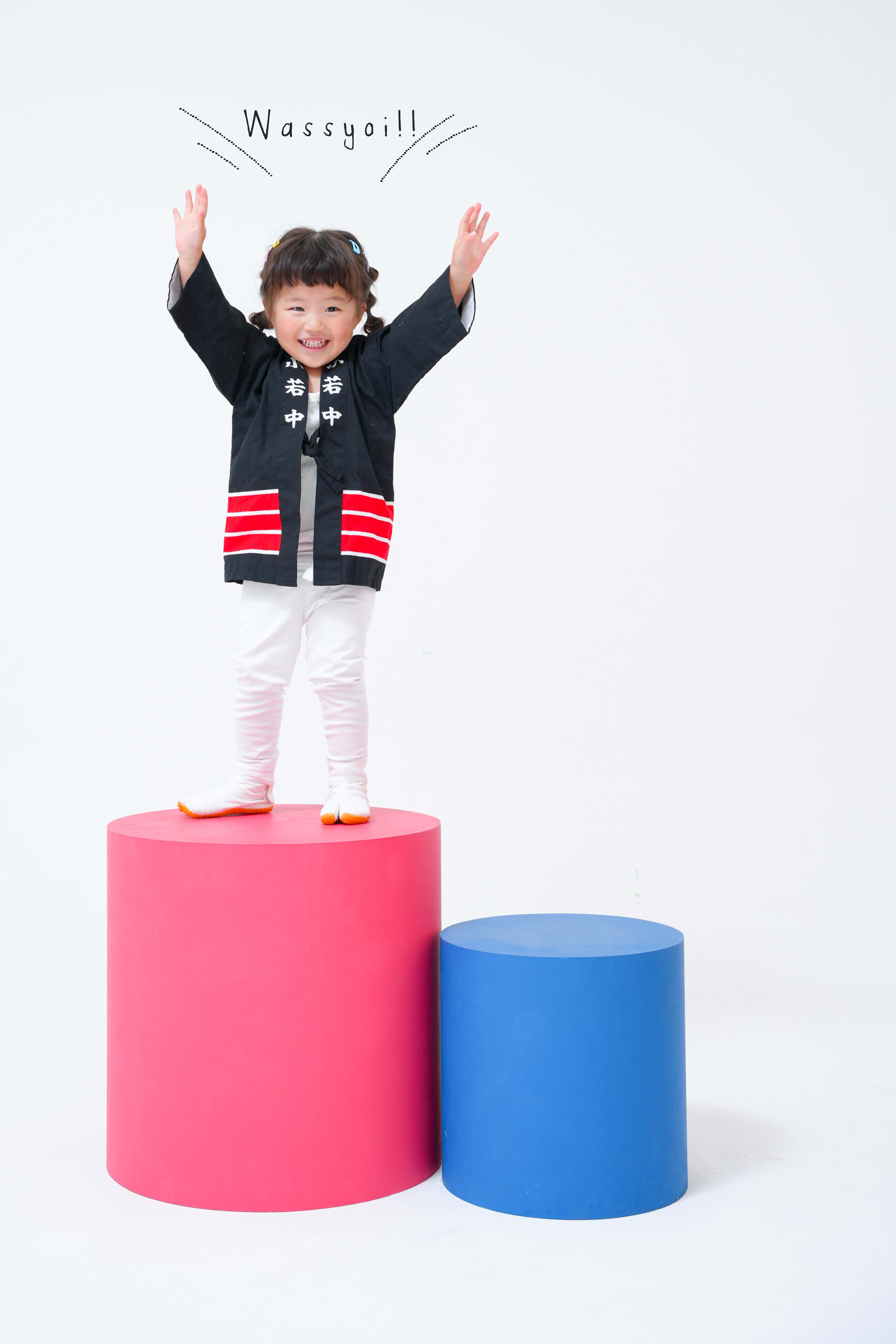 七五三　七五三撮影　753 753撮影　3歳女の子　持ち込み　だんじり　だんじり衣装　はっぴ　法被　キッズフォトスタジオ　フォトスタジオ　大阪フォトスタジオ　堺市フォトスタジオ　家族　家族撮影　家族フォト　ファミリー