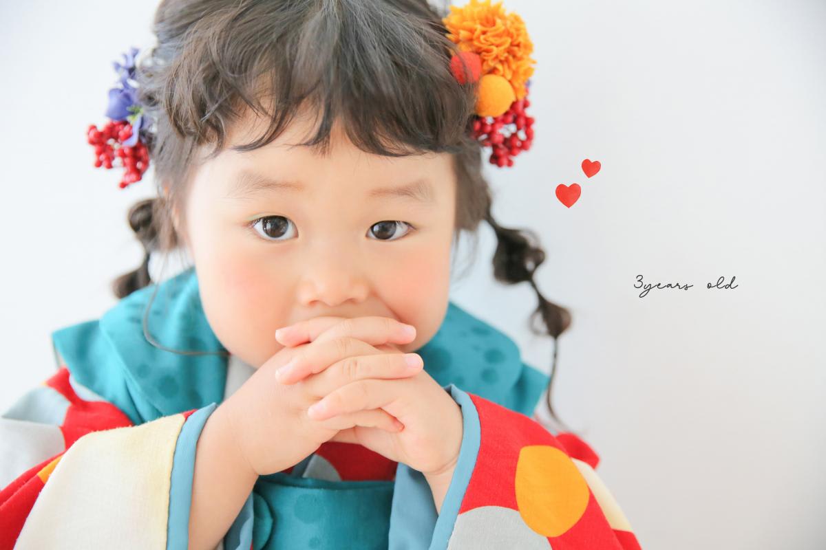 七五三　記念写真　女の子　キッズフォトハウス　HAPISTA