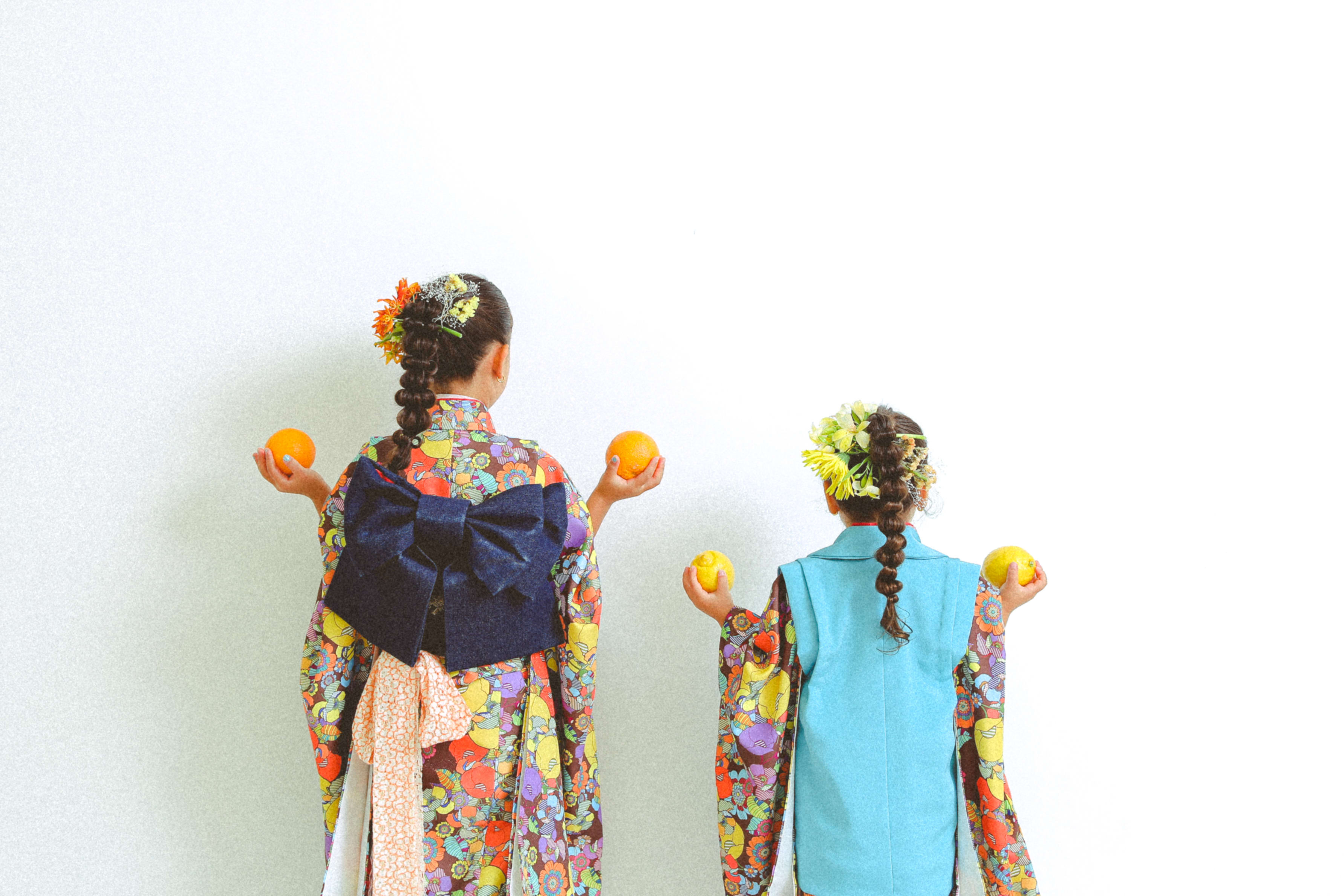 七五三前撮り　３兄弟　世田谷区　オリジナル着物　キッズヘアメイク