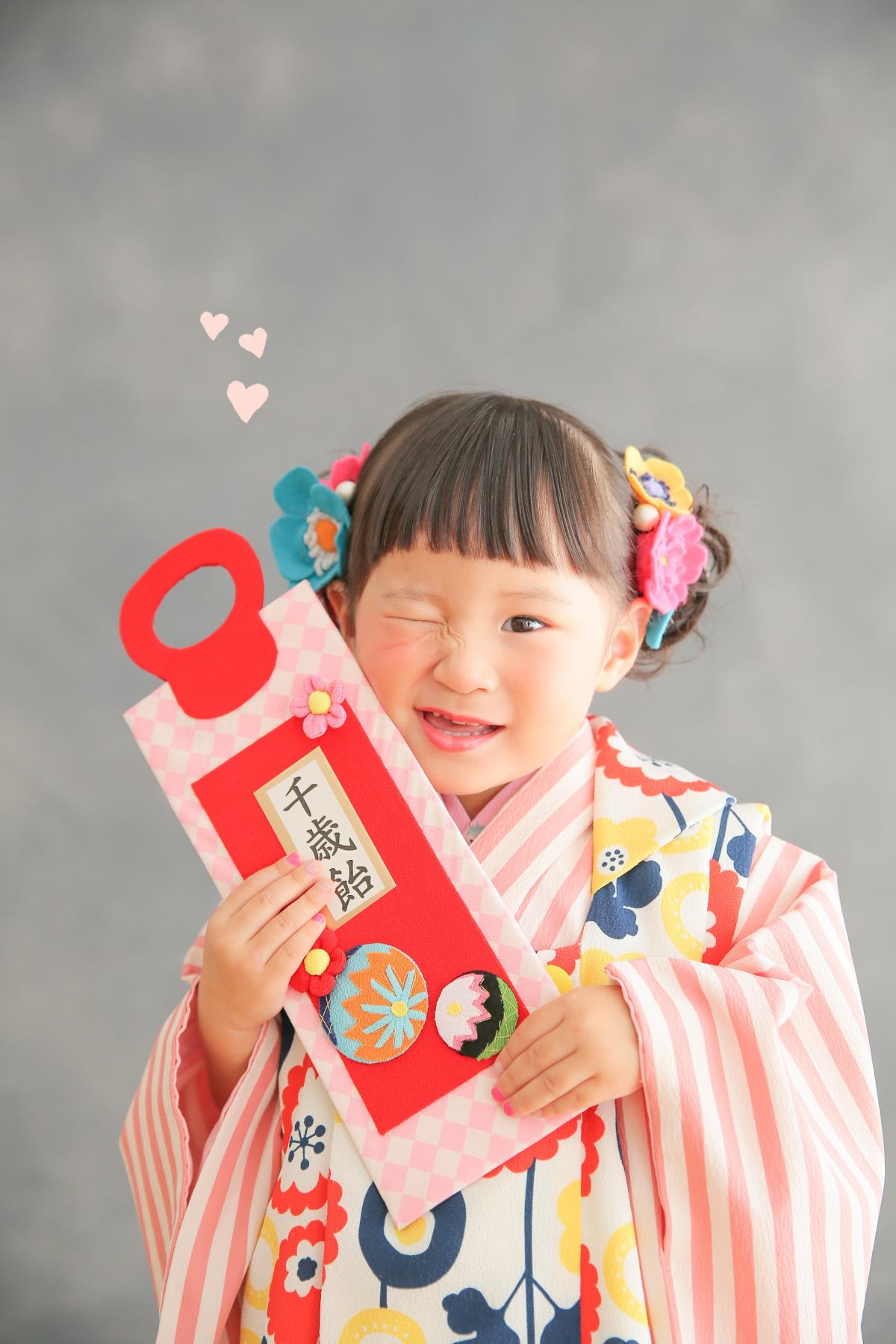 七五三　記念写真　女の子　キッズフォトハウス　HAPISTA