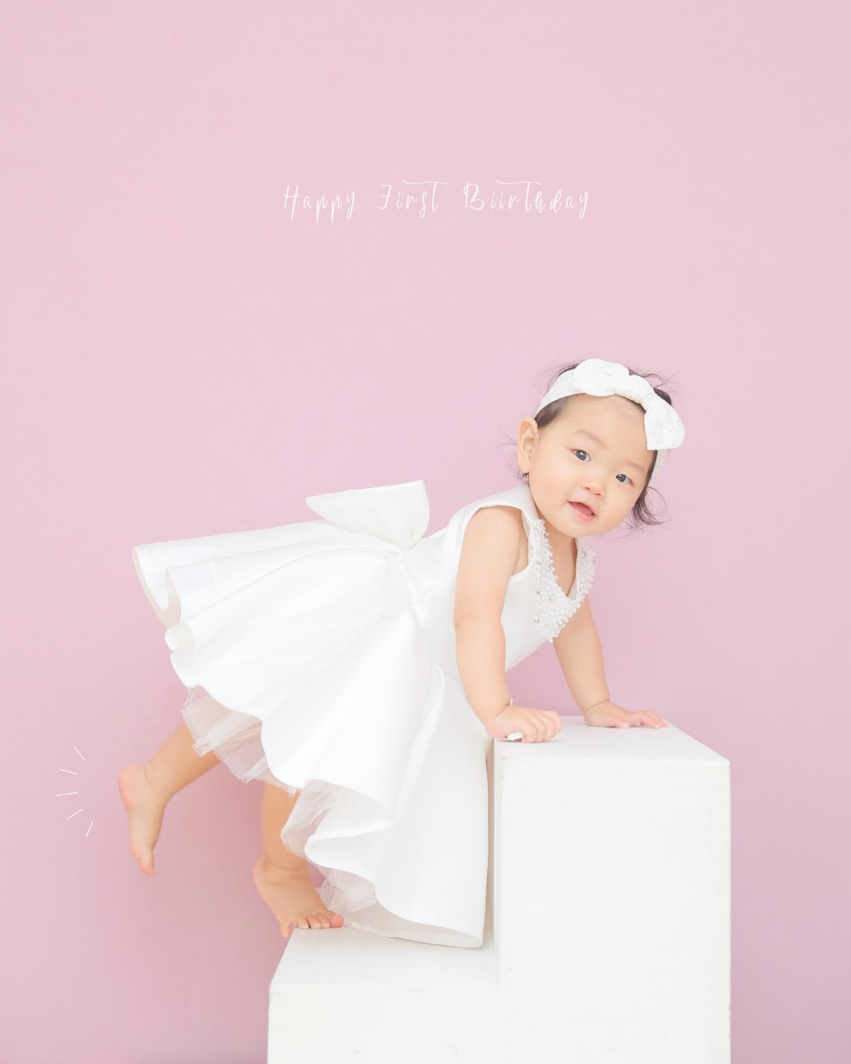 お誕生日　バースデー　女の子　キッズ写真 　HAPISTA