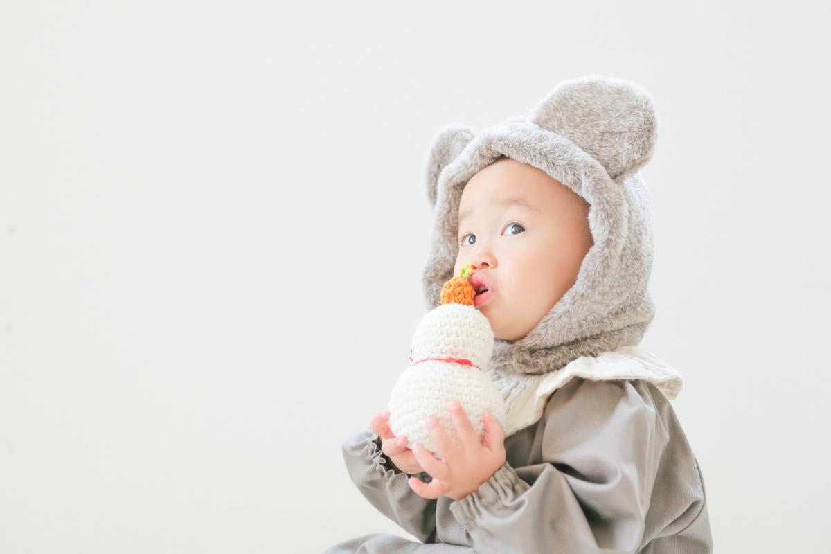 バースデー　お誕生日　赤ちゃん　ネズミ　キッズ写真　HAPISTA