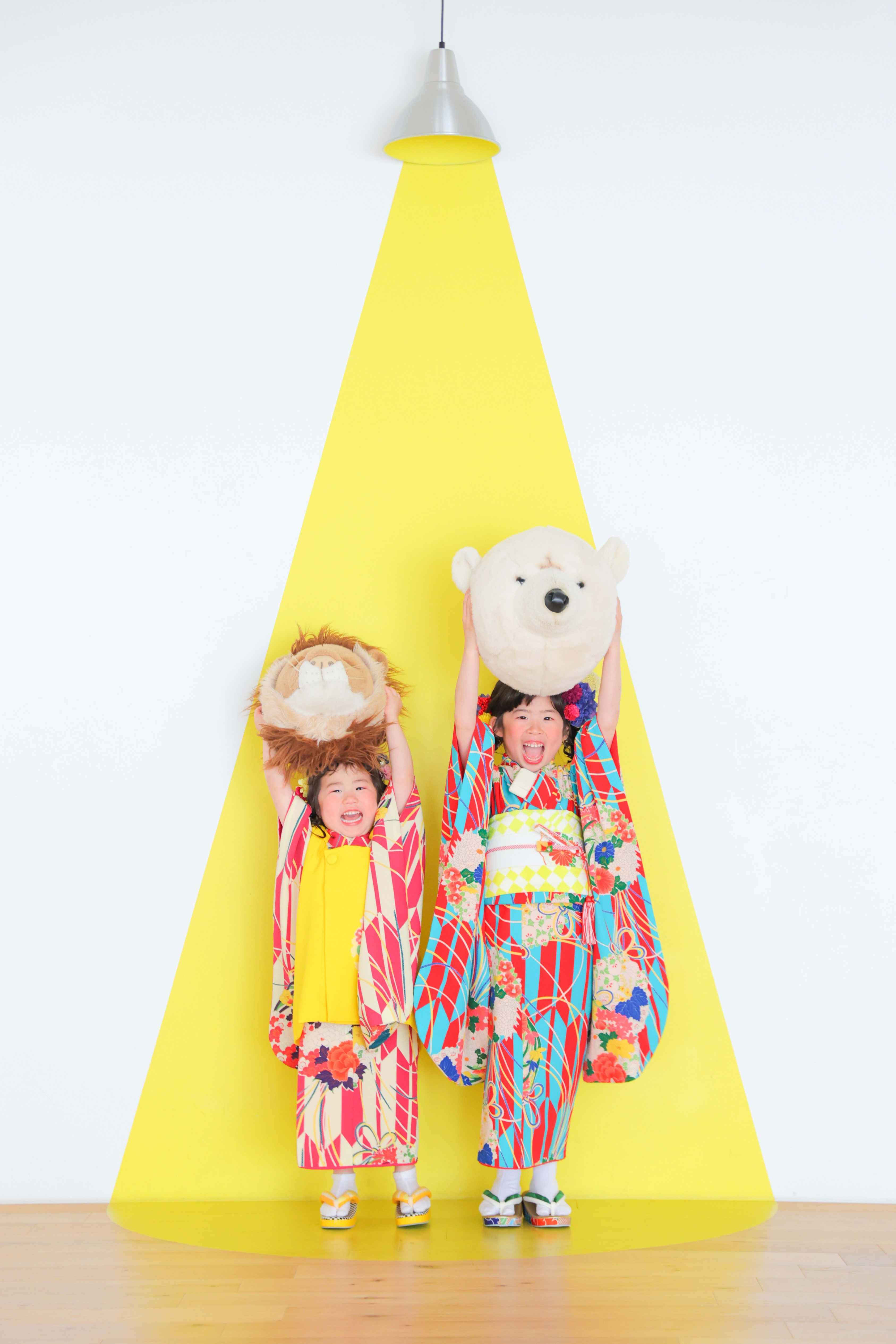 3歳女の子 7歳女の子　姉妹　753 七五三