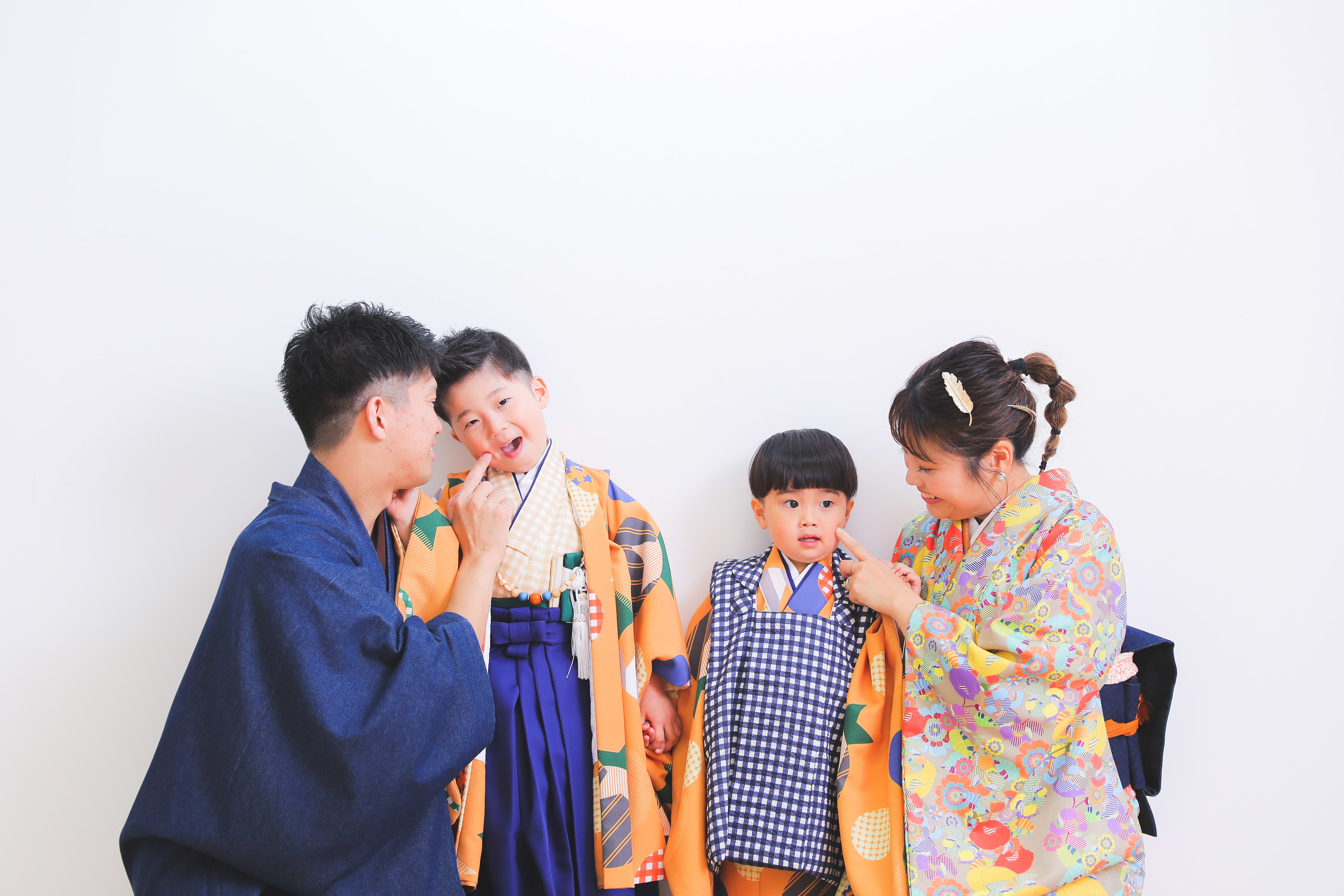 七五三　家族写真