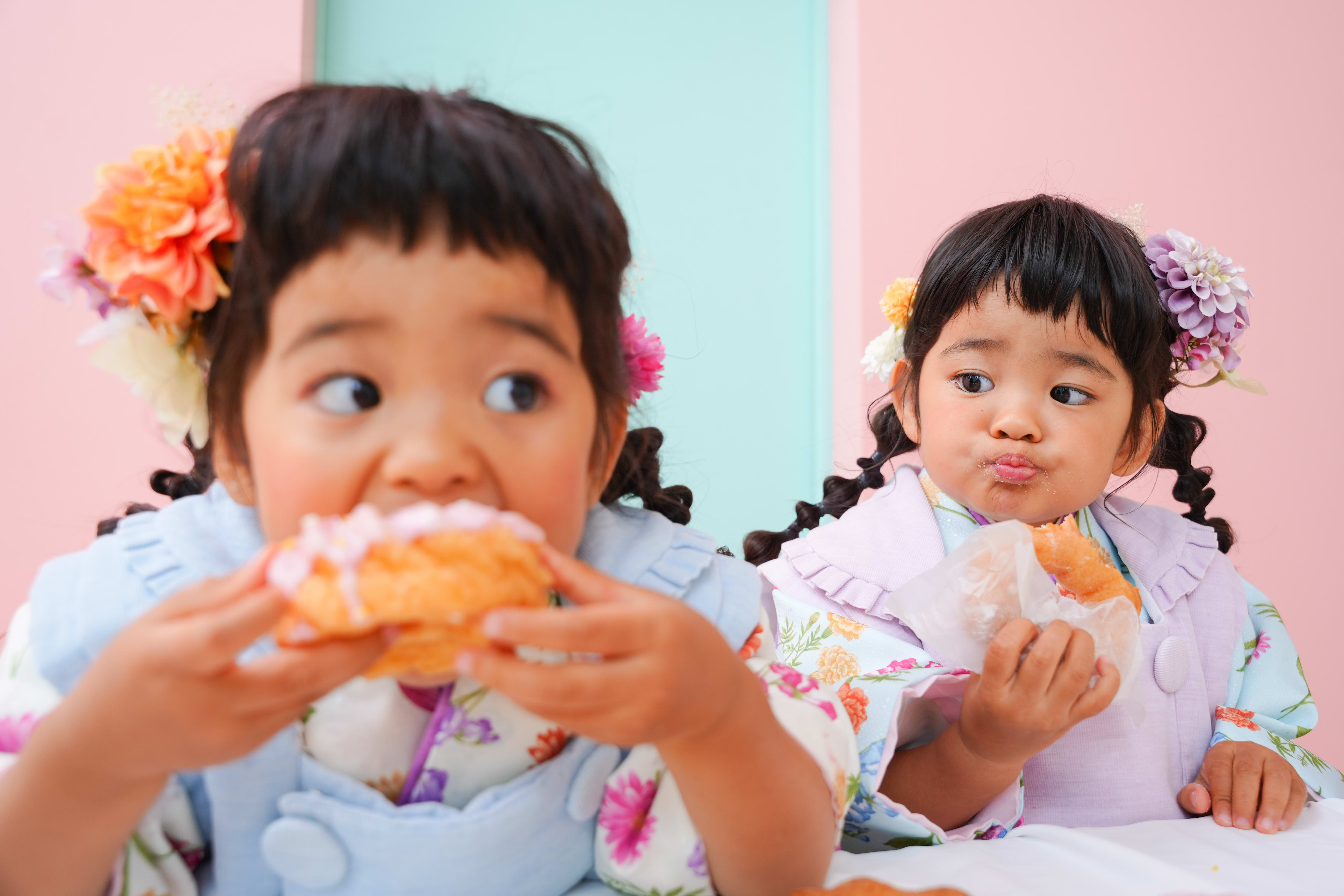 3歳女の子　双子　753 七五三