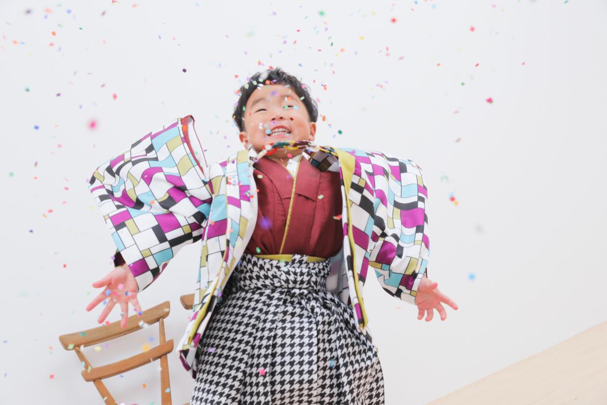 七五三　記念写真　男の子　キッズフォトハウス　HAPISTA