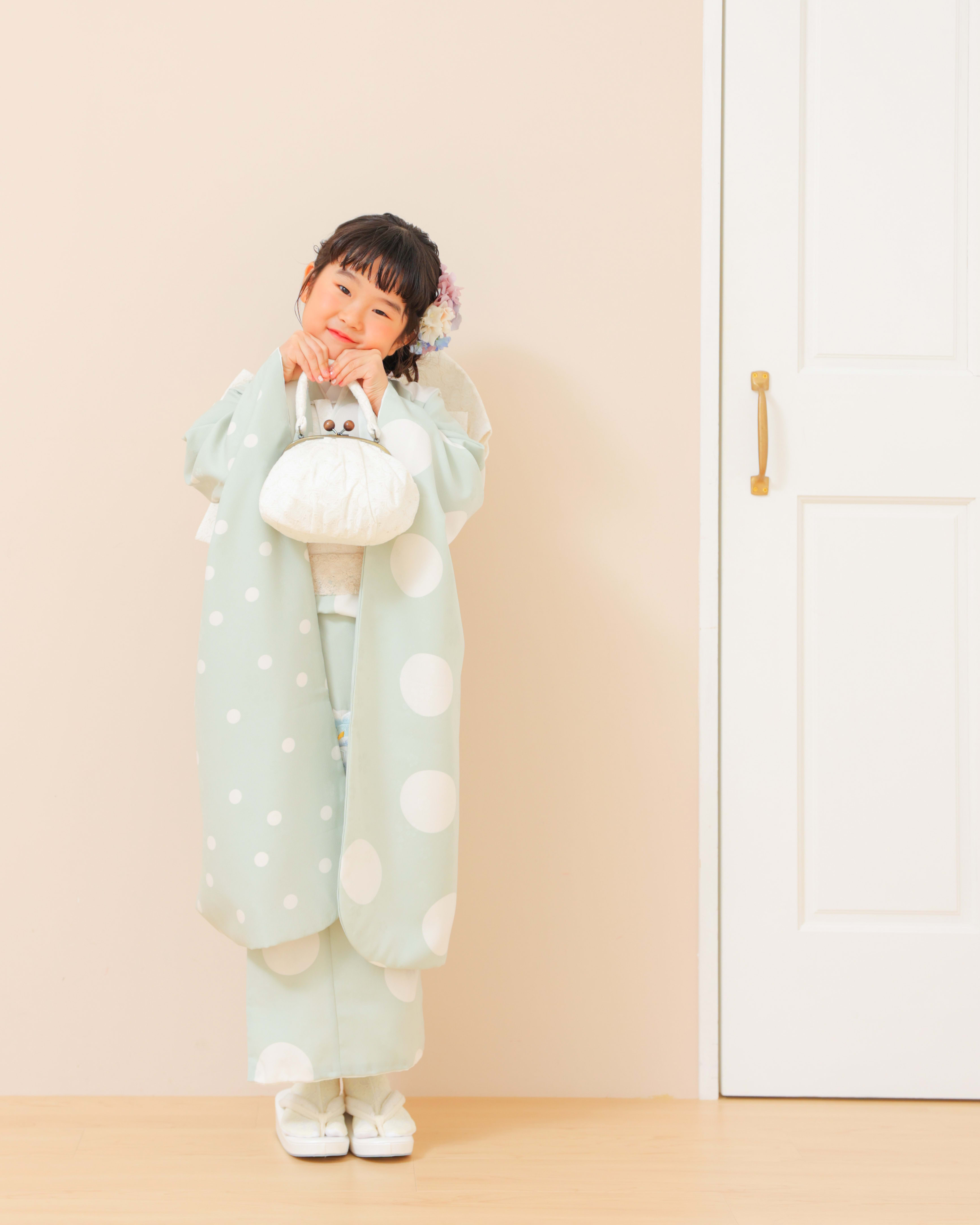 七五三　七五三撮影　753　753撮影　7歳女の子　キッズフォトスタジオ　大阪フォトスタジオ