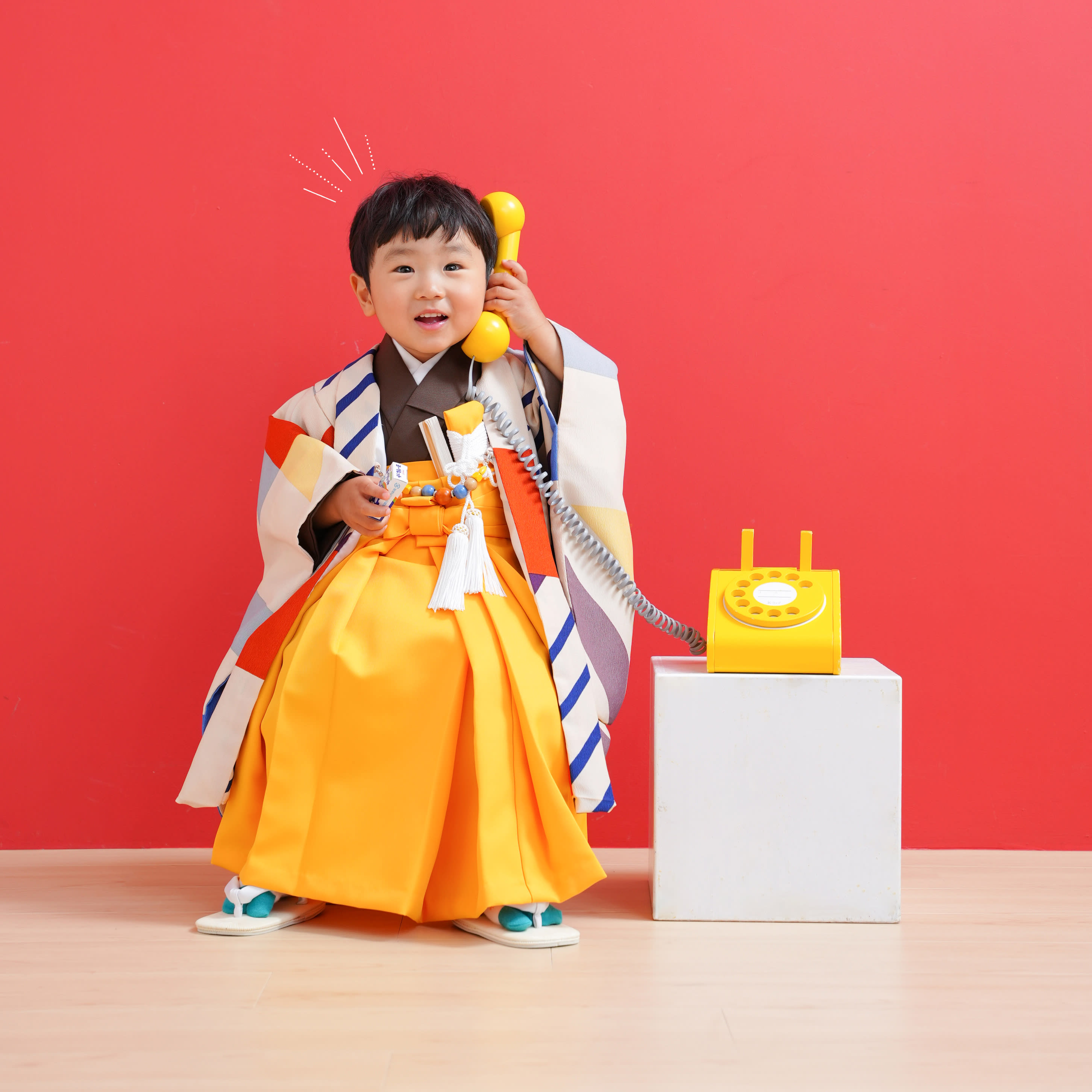七五三　七五三撮影　3歳　3歳男の子　キッズフォトスタジオ　大阪フォトスタジオ