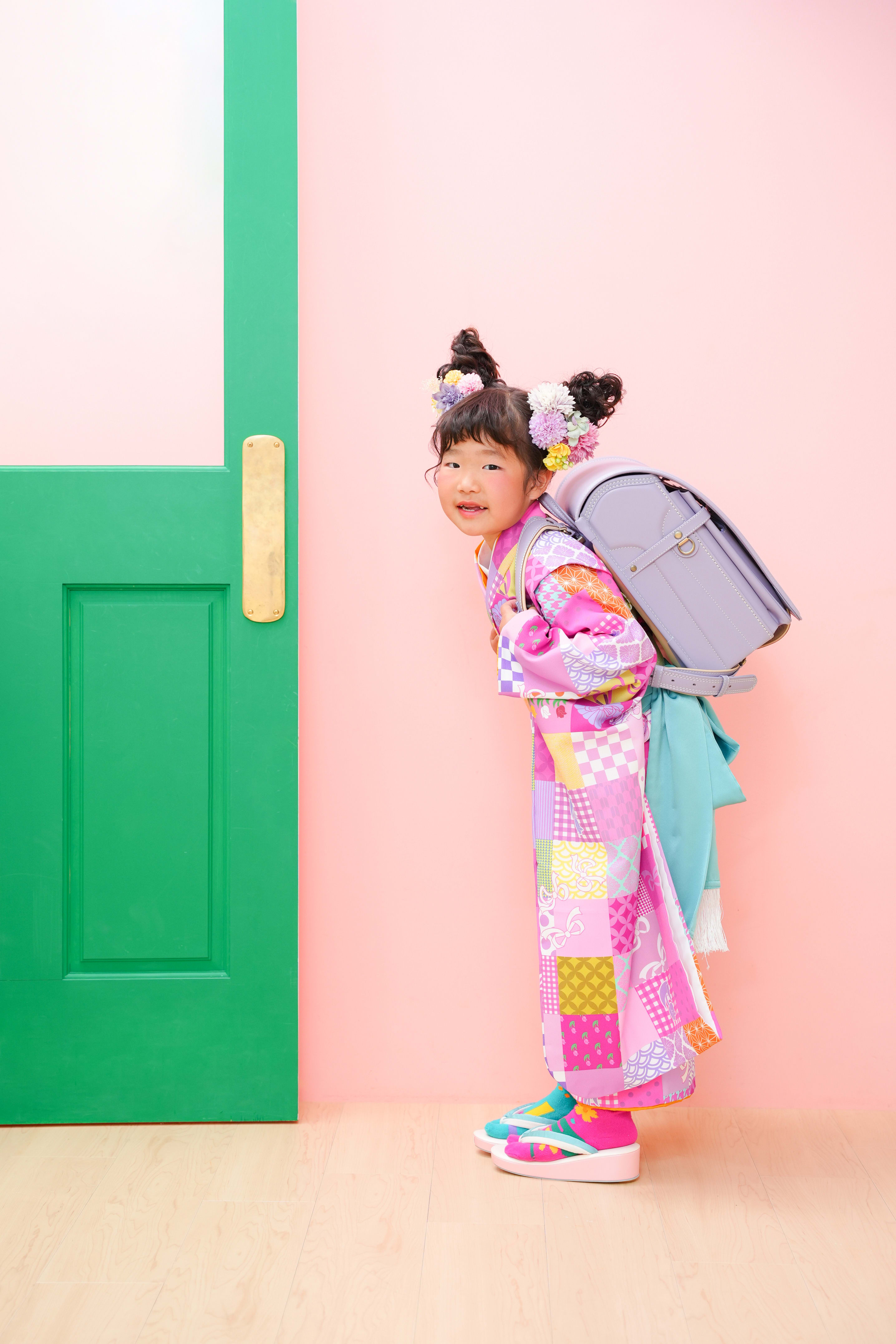 七五三　七五三撮影　7歳　7歳女の子　キッズフォトスタジオ　大阪フォトスタジオ