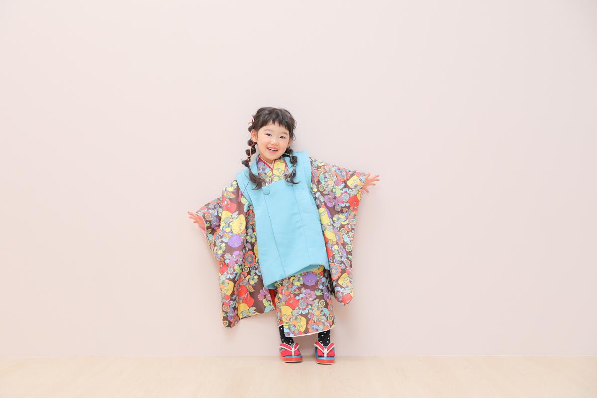 七五三　記念写真　女の子　キッズフォトハウス　HAPISTA
