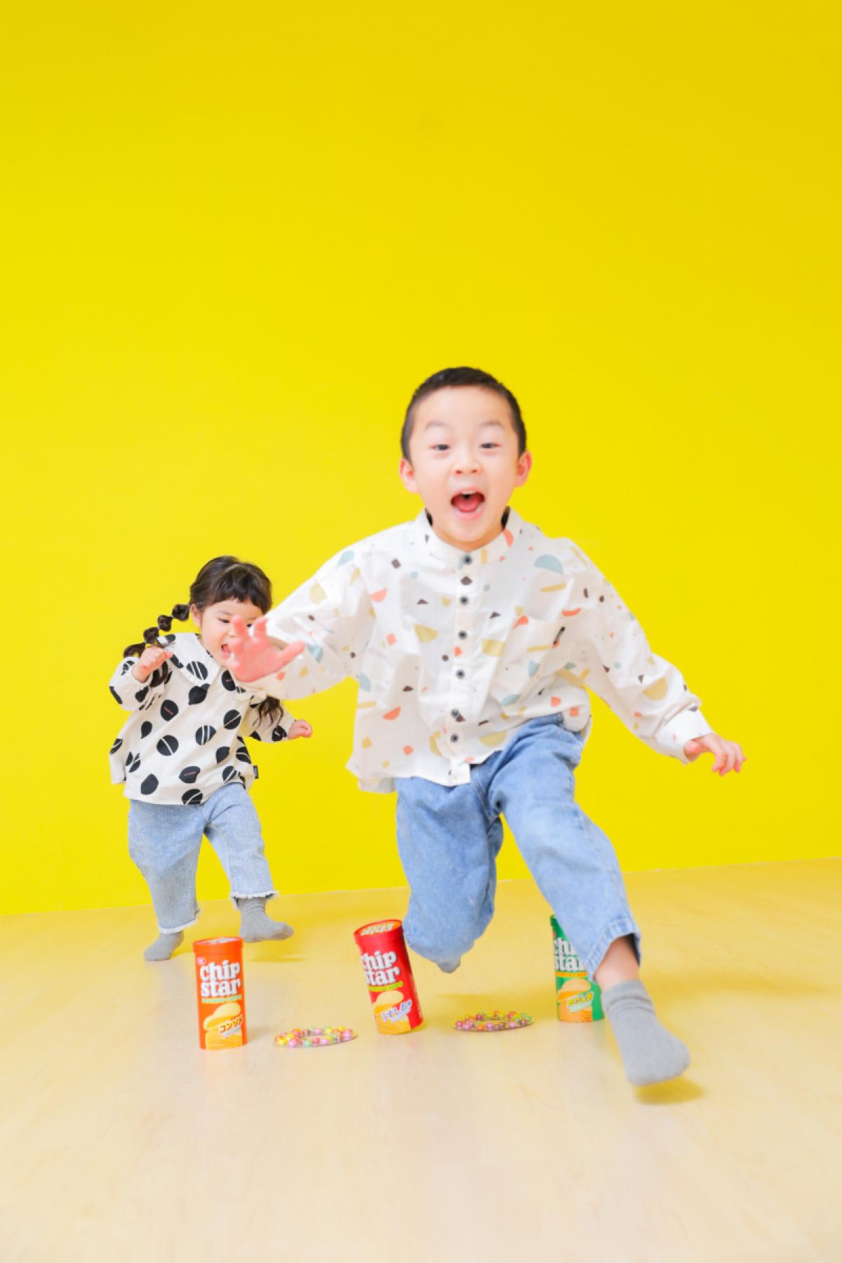 兄弟撮影　カラフル　キッズフォトスタジオ　ハピスタ