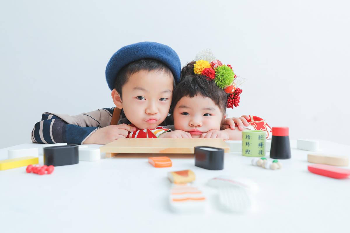 七五三　兄弟撮影　キッズ写真　ハピスタ
