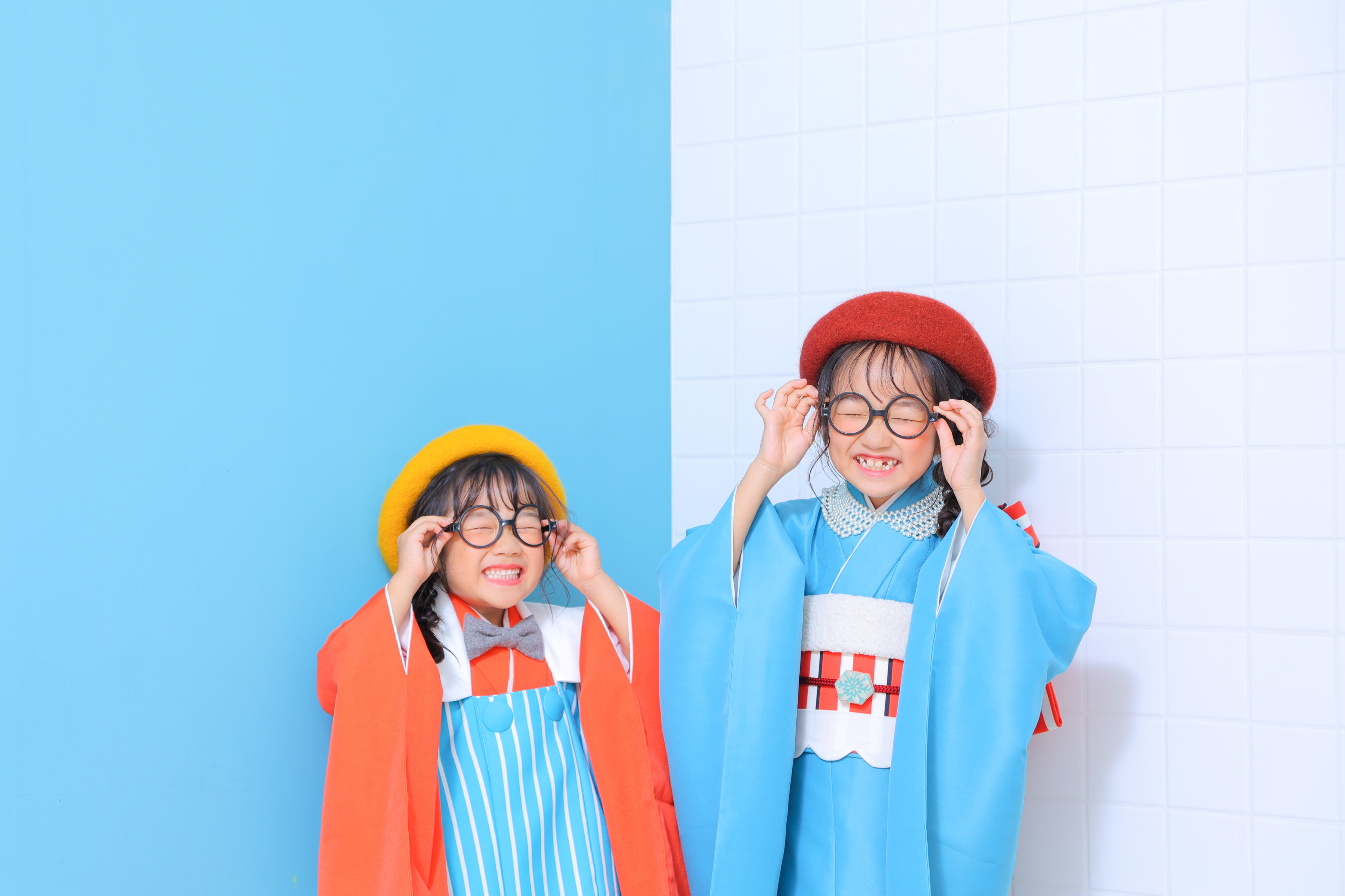 3歳女の子 7歳女の子　姉妹　753 七五三