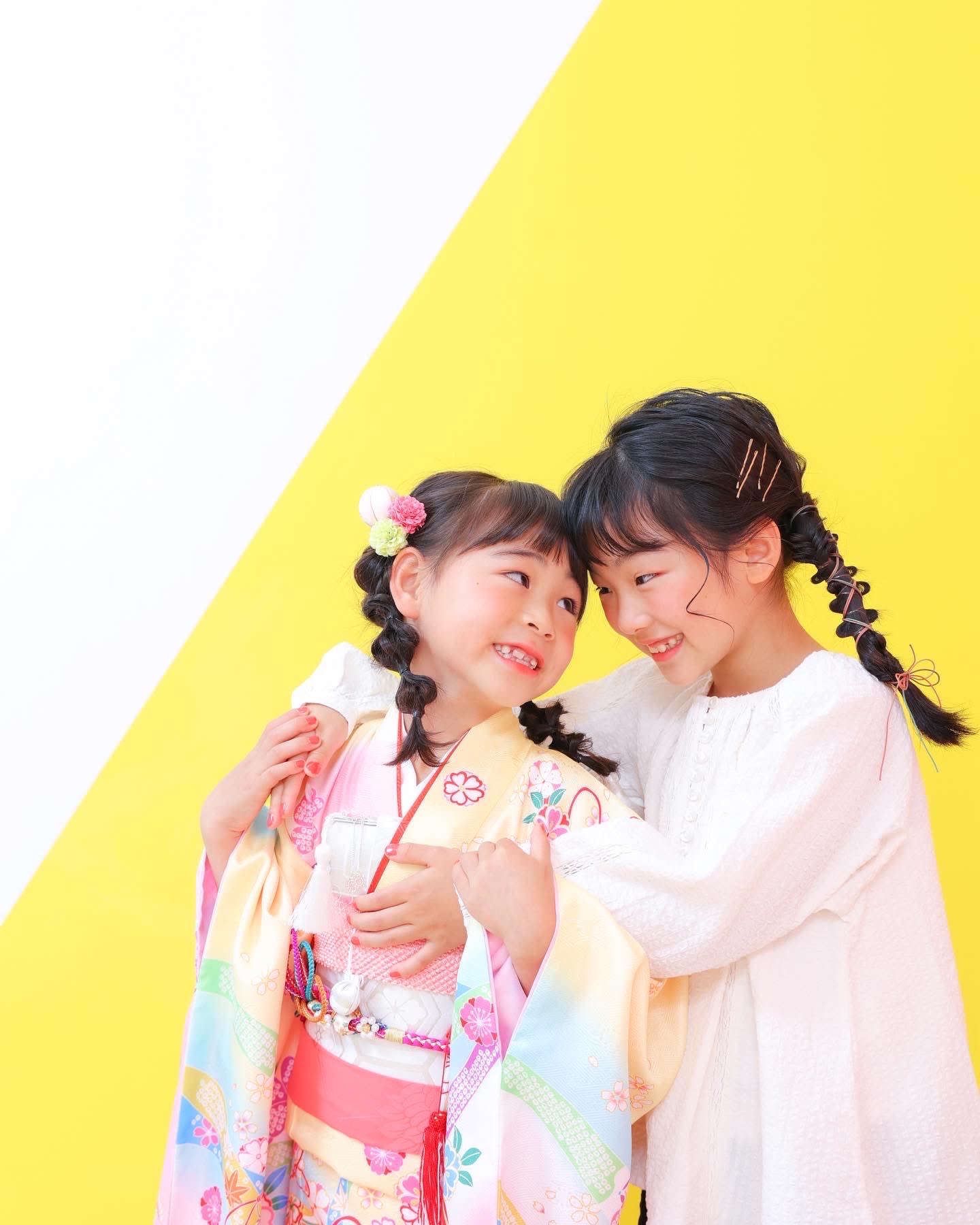 七五三　七五三撮影　753　753撮影　7歳　7歳女の子　キッズフォトスタジオ　大阪フォトスタジオ　枚方フォトスタジオ　ハピスタコーデ　着物コーデ