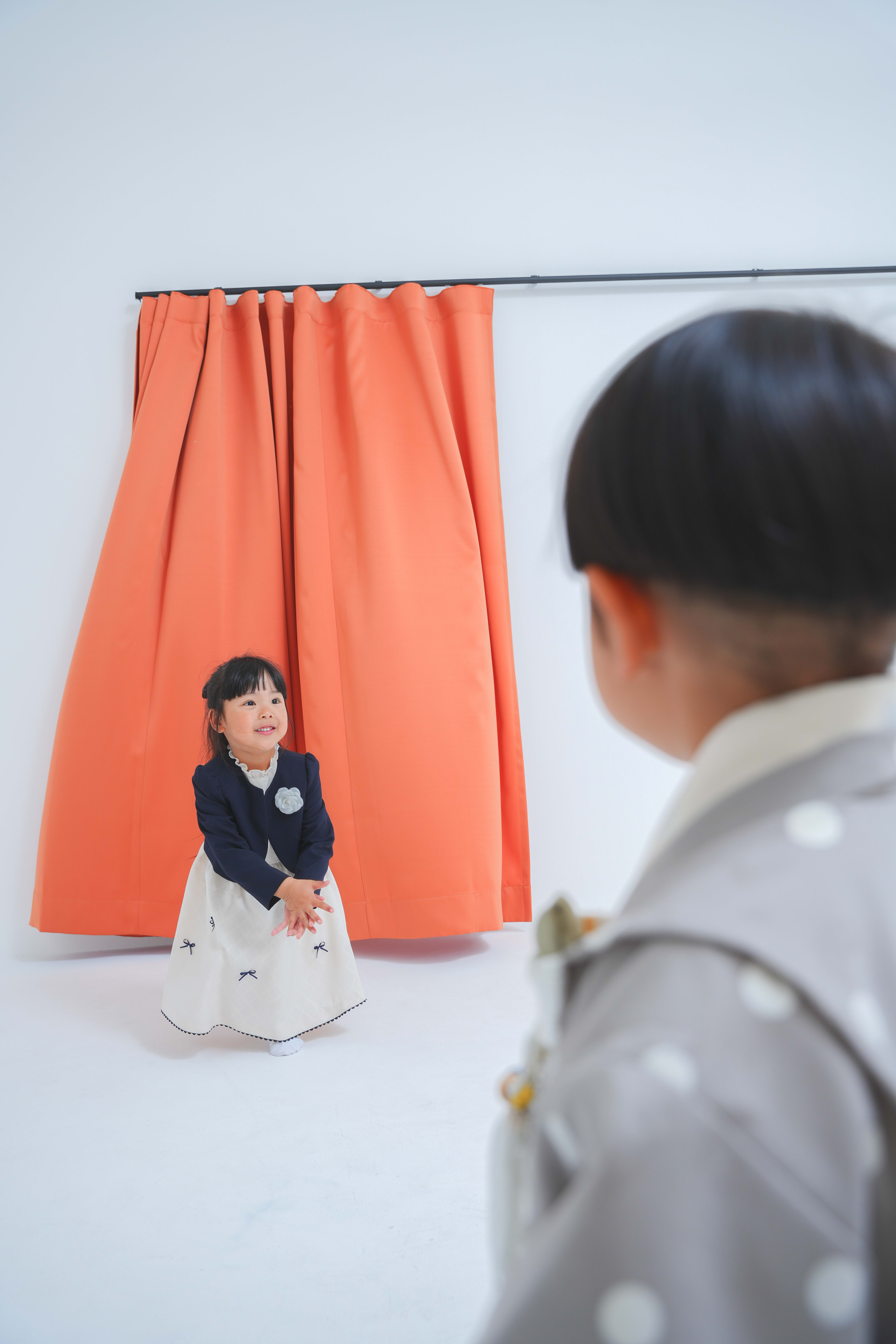 七五三　七五三撮影　753撮影　753 3歳男の子　男の子着物　オリジナル着物　キッズフォトスタジオ　フォトスタジオ　大阪フォトスタジオ　堺市フォトスタジオ　姉弟　姉弟撮影