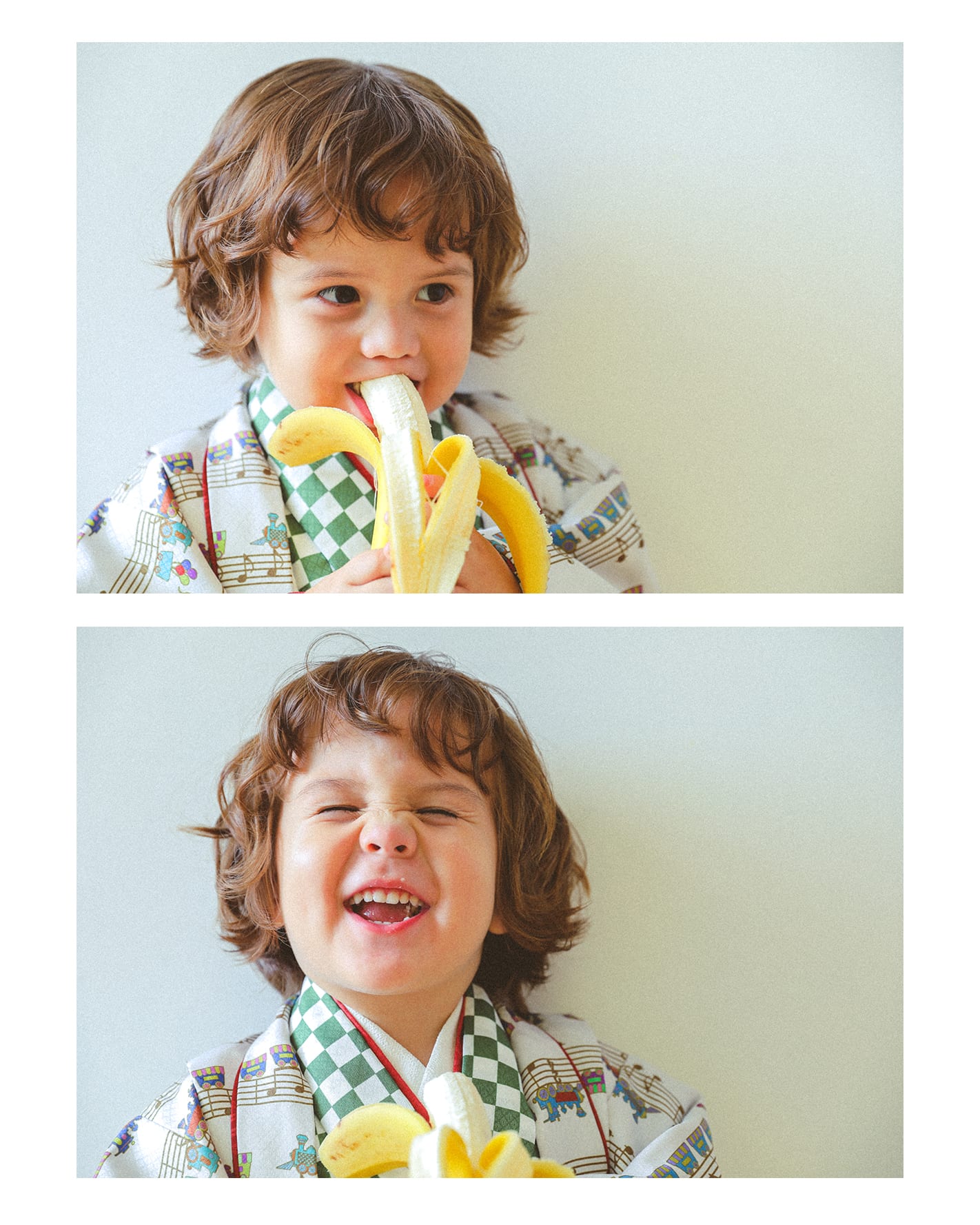 七五三前撮り　３兄弟　世田谷区　オリジナル着物　キッズヘアメイク