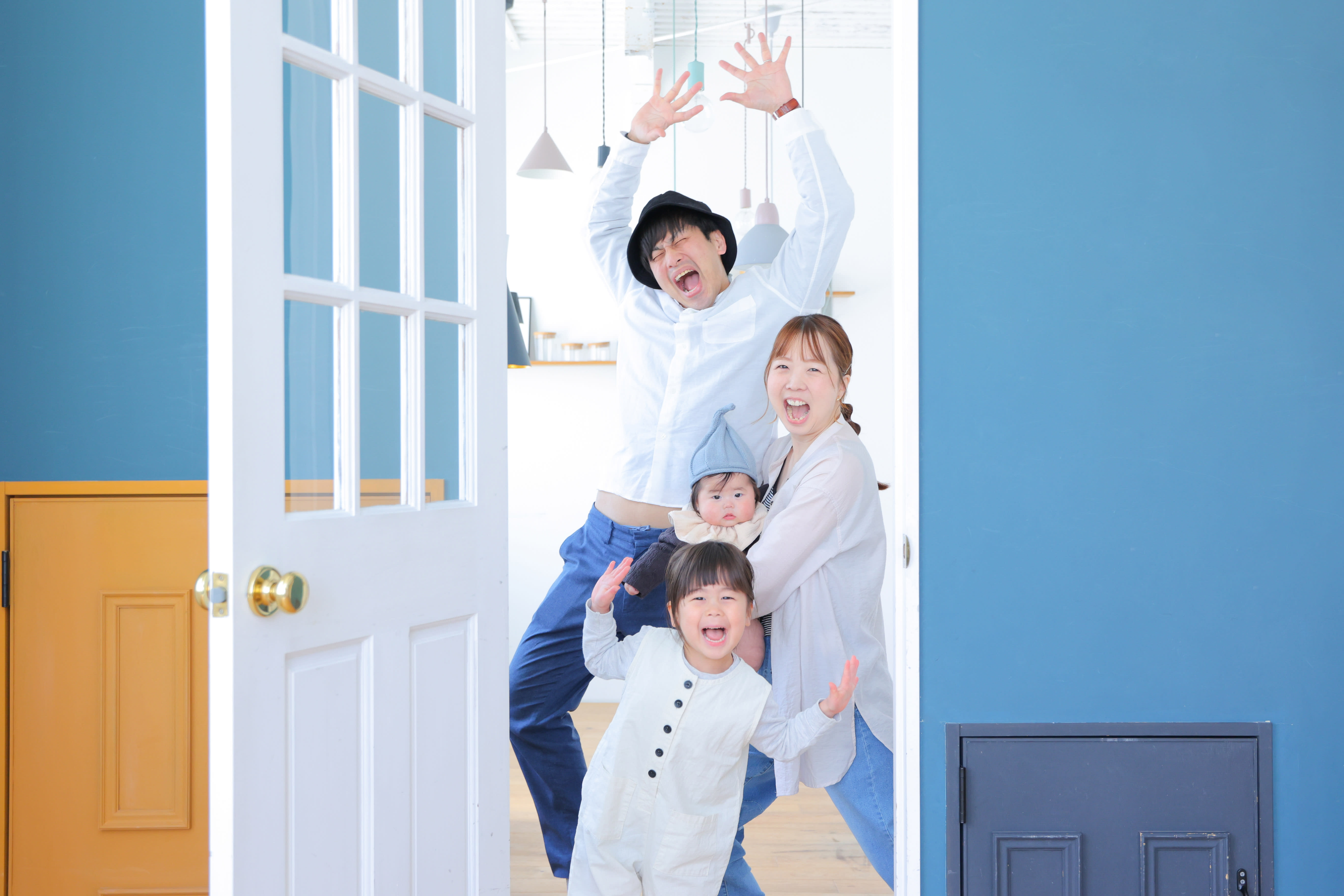 ファミリー　家族　家族写真　ファミリーフォト　大阪スタジオ　キッズフォト