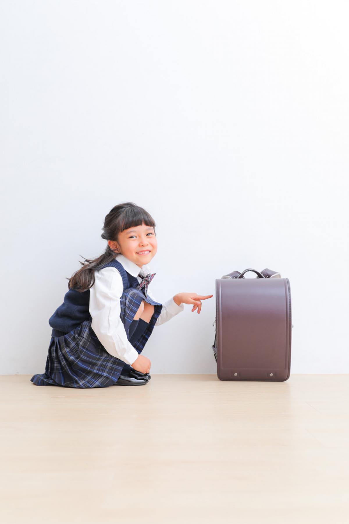七五三　記念写真　女の子　ランドセル　キッズフォトハウス　HAPISTA