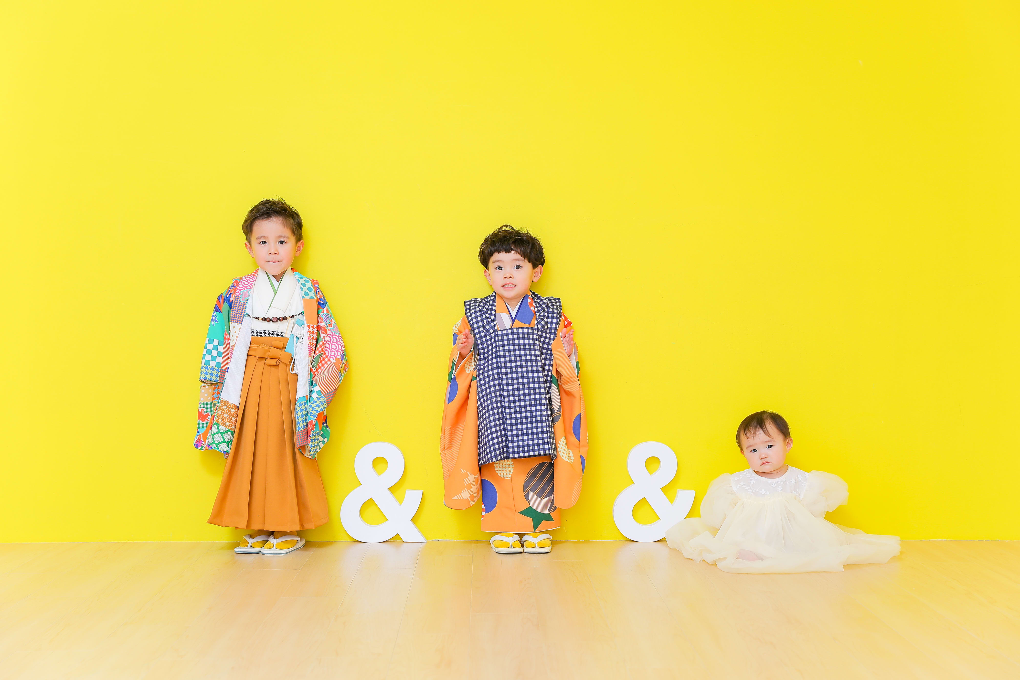 七五三　記念写真　兄弟フォト　キッズフォトハウス　HAPISTA