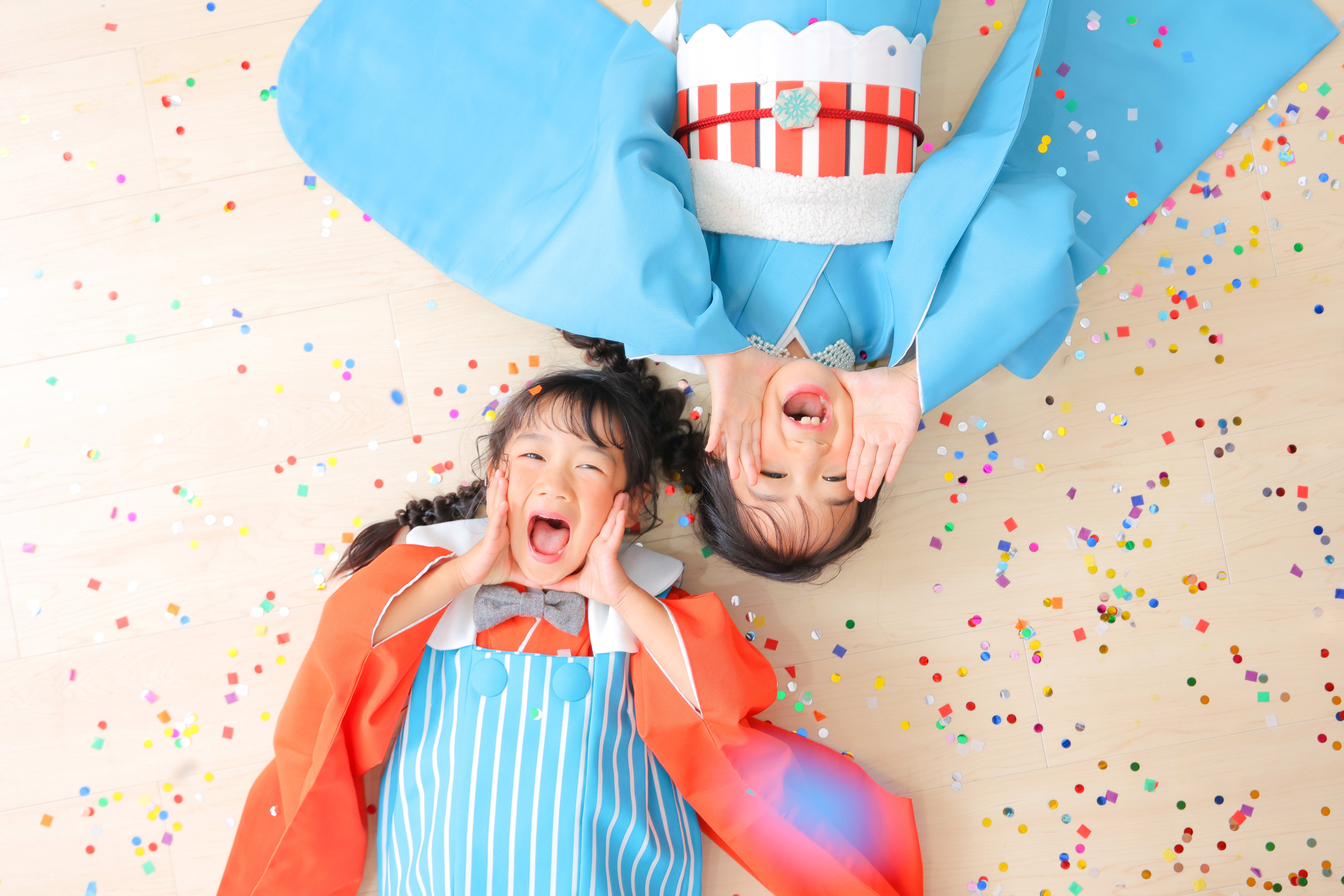 3歳女の子 7歳女の子　姉妹　753 七五三