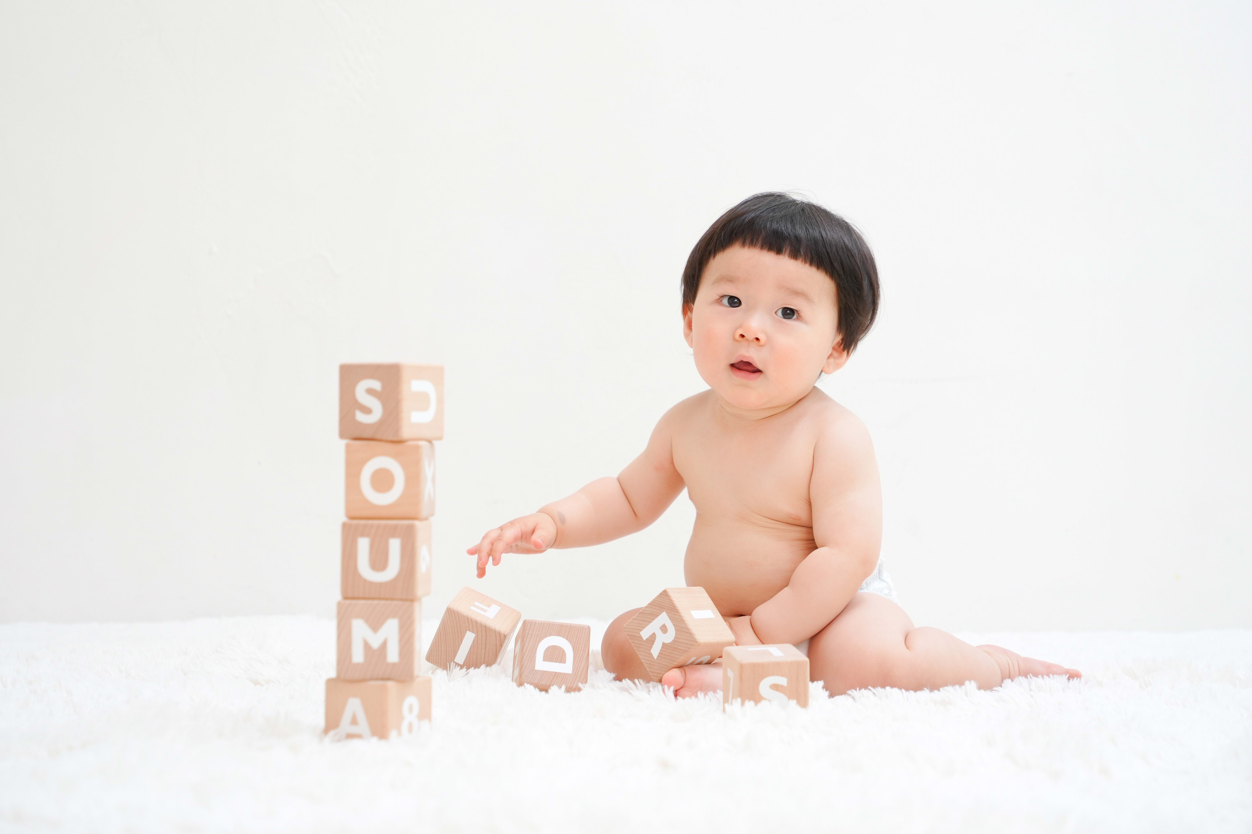 1歳男の子　1歳誕生日