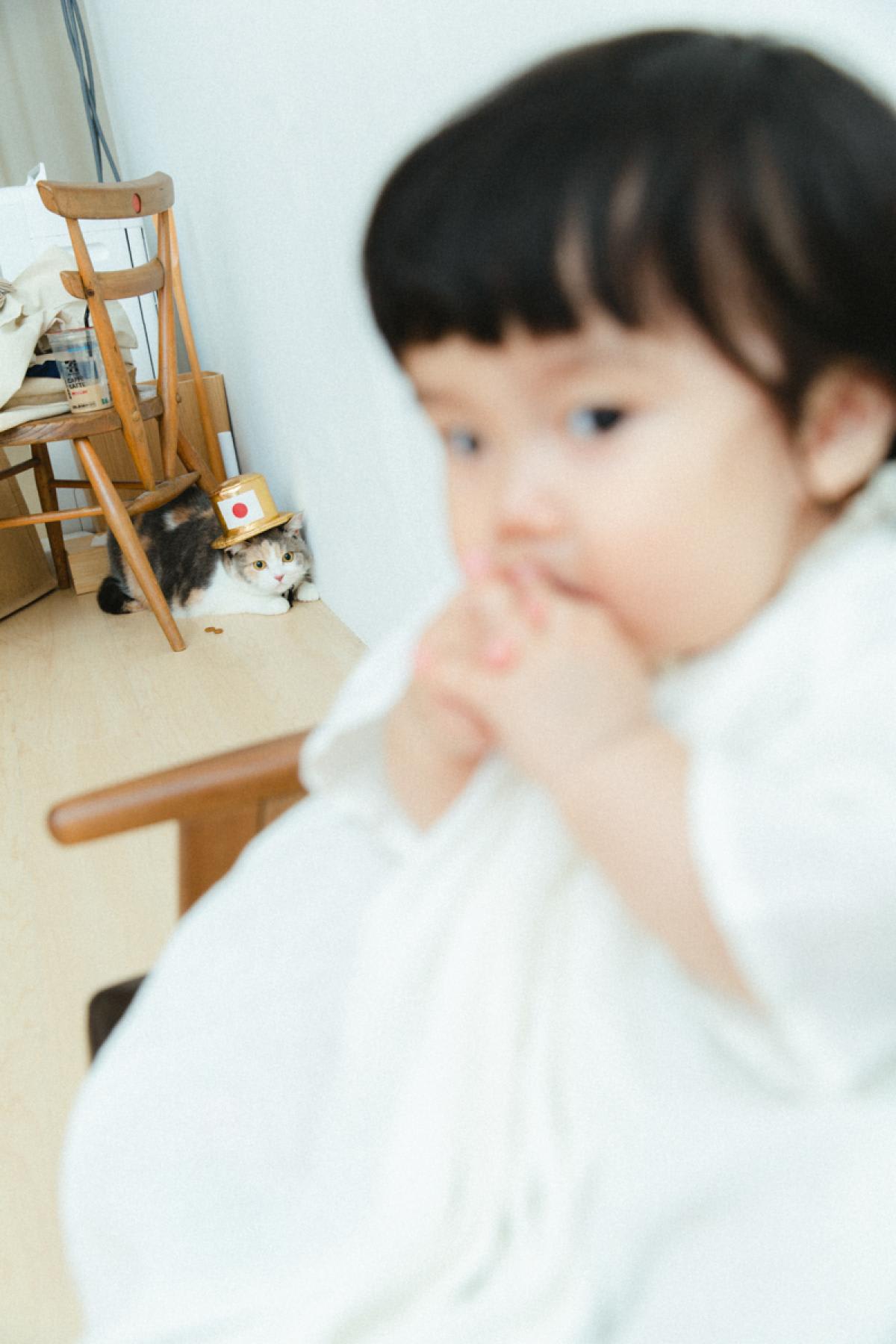 バースデー　お誕生日　女の子　ねこちゃん　キッズ写真　HAPISTA