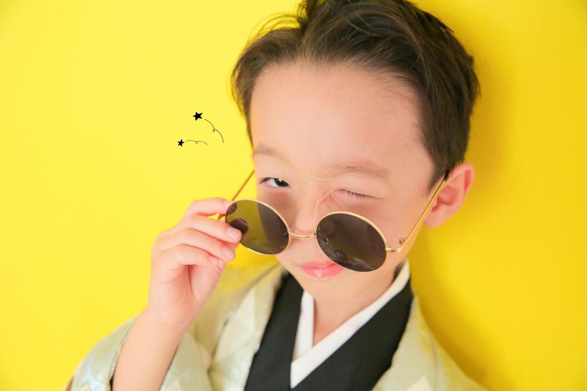 七五三　カラフル　キッズ写真　ハピスタ