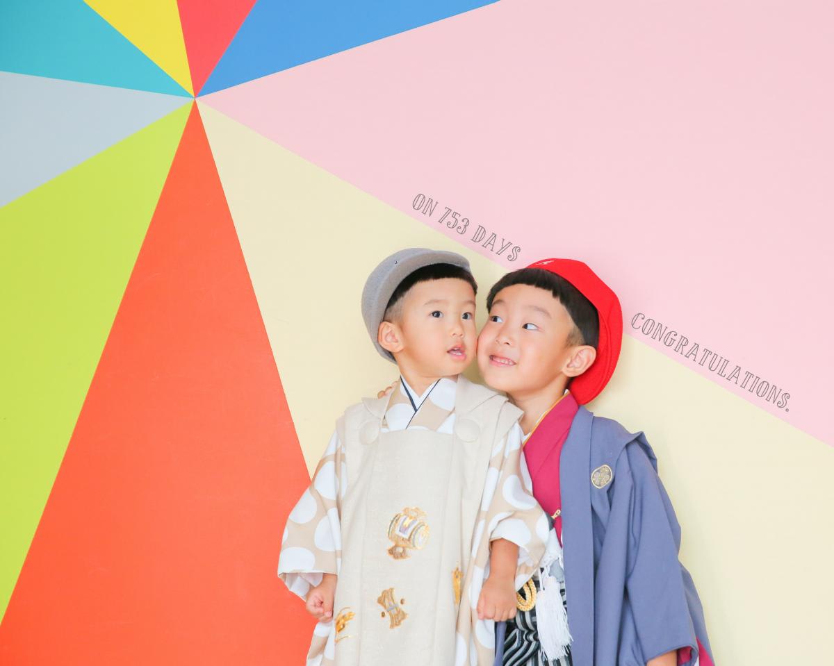 七五三　記念写真　男の子　キッズフォトハウス　HAPISTA