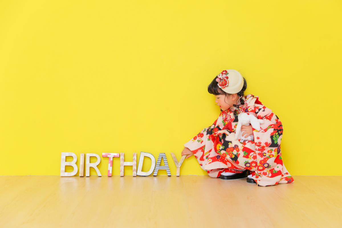 七五三　女の子　バースデー　キッズ写真 　ハピスタ
