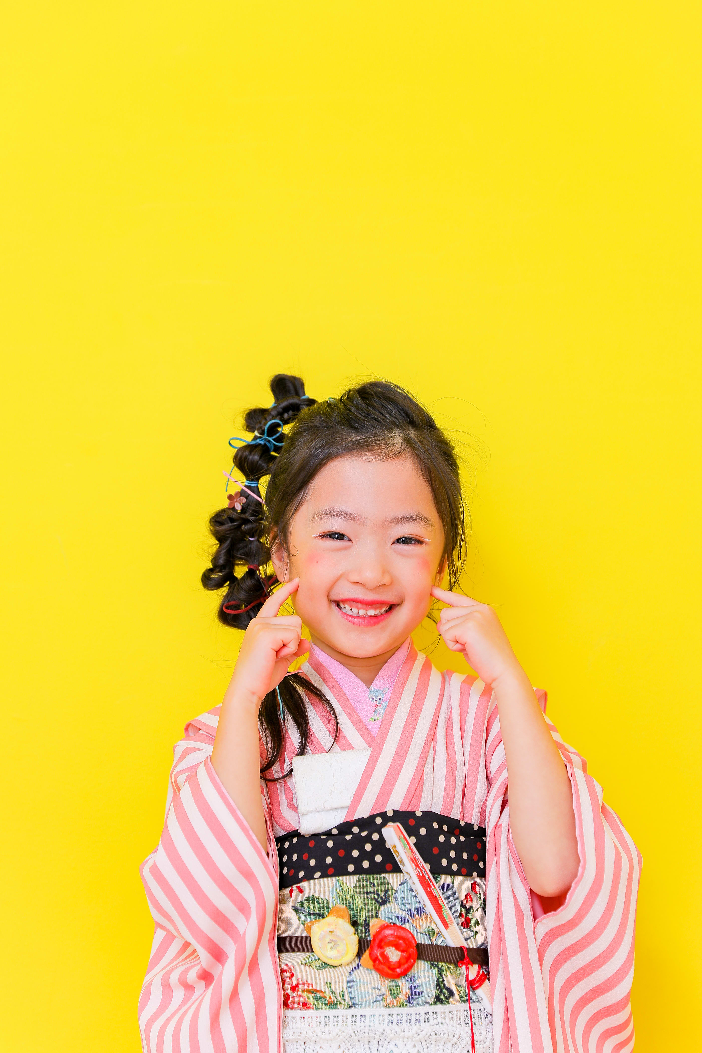 七五三　記念写真　7才女の子　キッズフォトハウス　HAPISTA