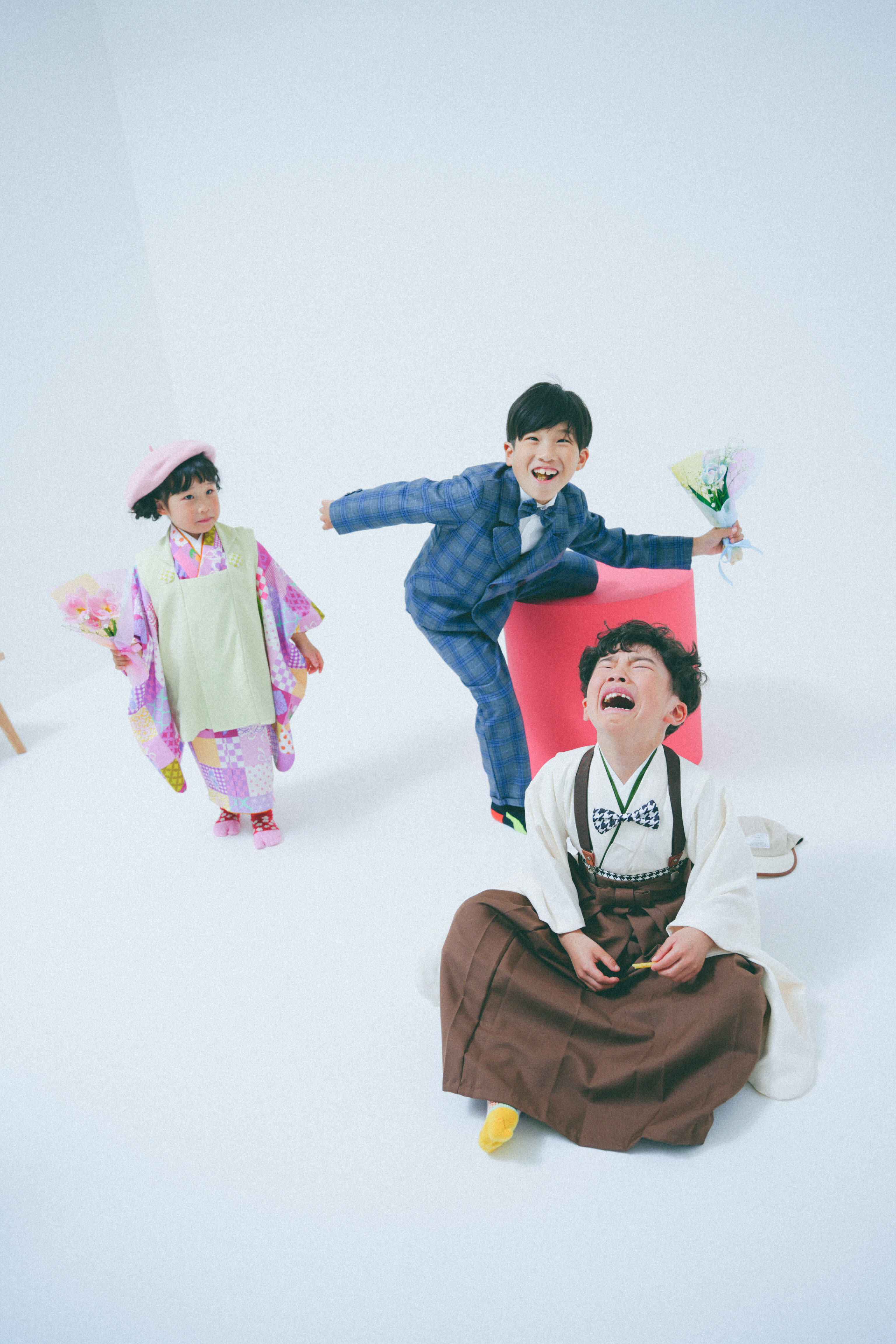 七五三　七五三撮影　753 753撮影　5歳男の子　3歳女の子　男の子着物　女の子着物　オリジナル着物　ハピスタコーデ　キッズフォトスタジオ　フォトスタジオ　大阪フォトスタジオ　堺市フォトスタジオ　兄弟　兄弟撮影　