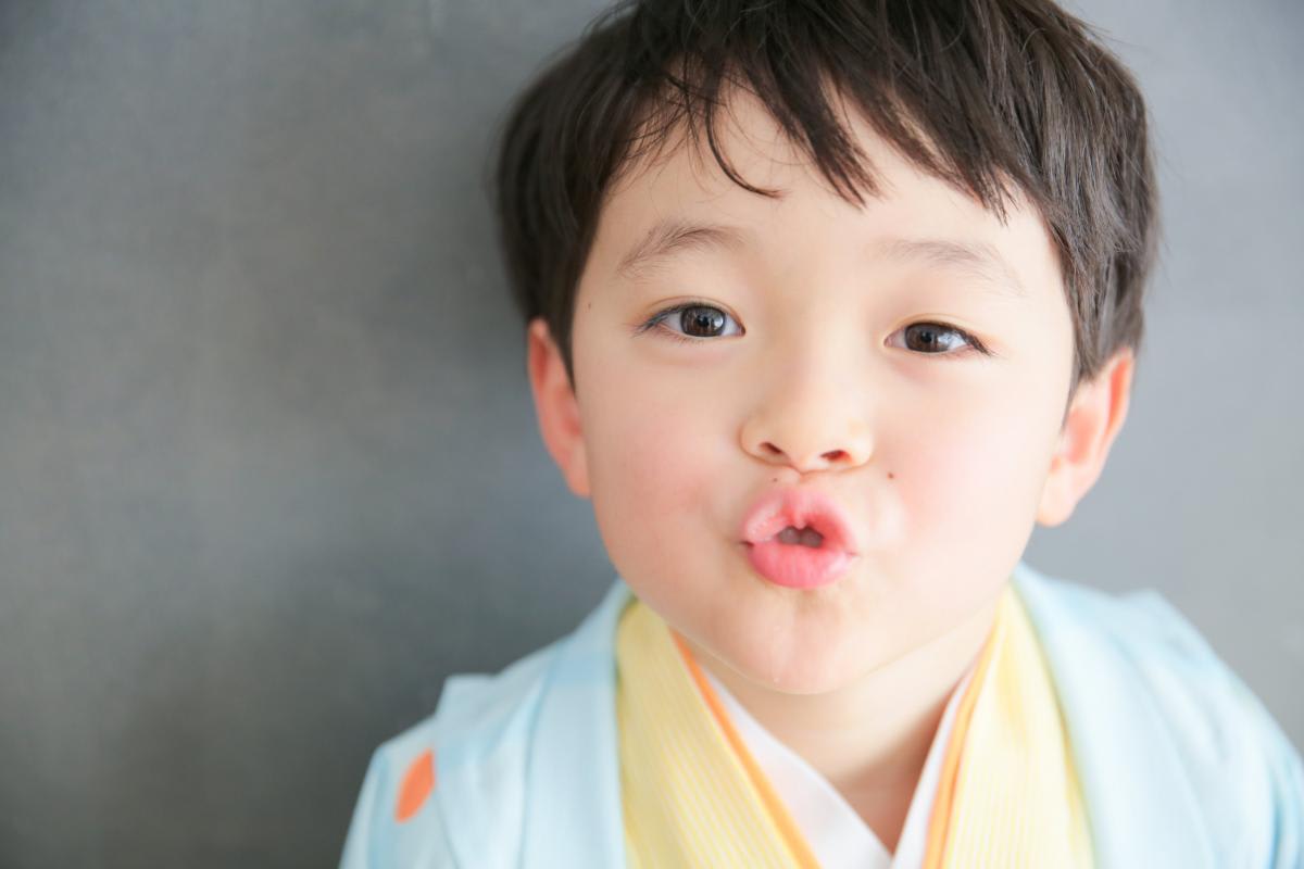 七五三　記念写真　男の子　キッズフォトハウス　HAPISTA