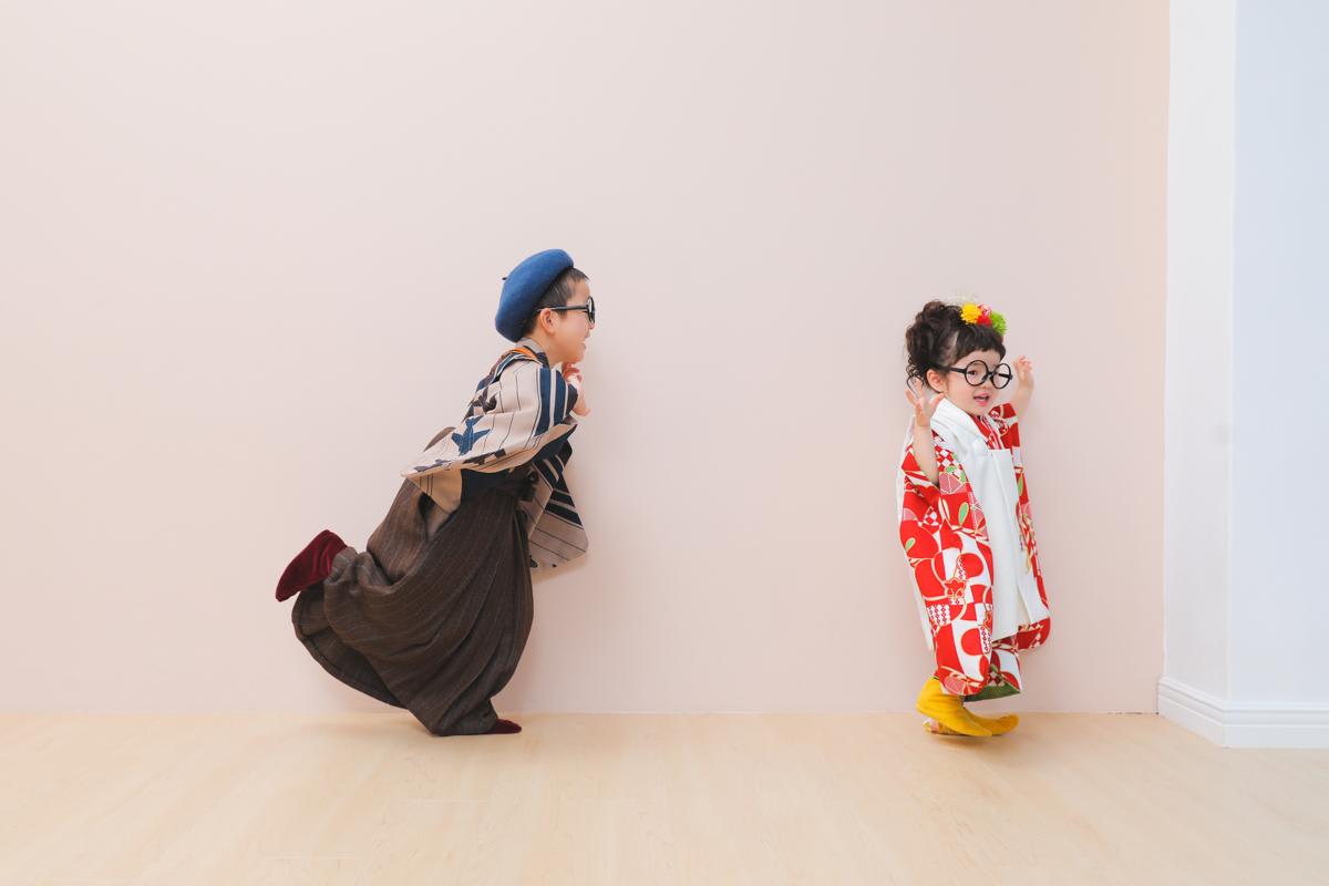 七五三　兄弟撮影　キッズ写真　ハピスタ